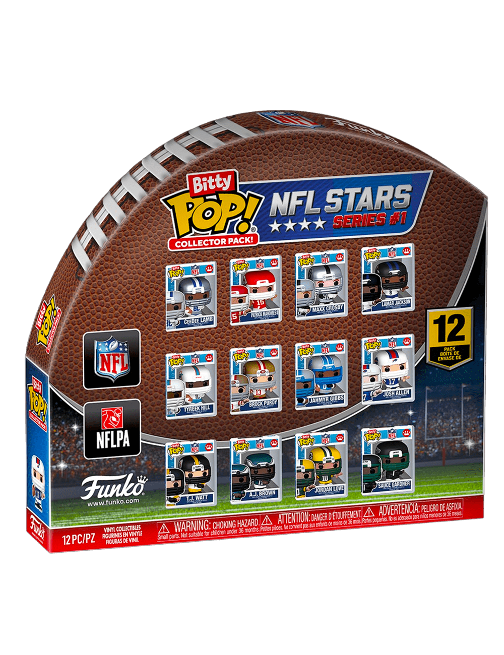 Funko Figures Set Of 12 NFL Funko 1" Bitty Pop Pocket Figures Set
