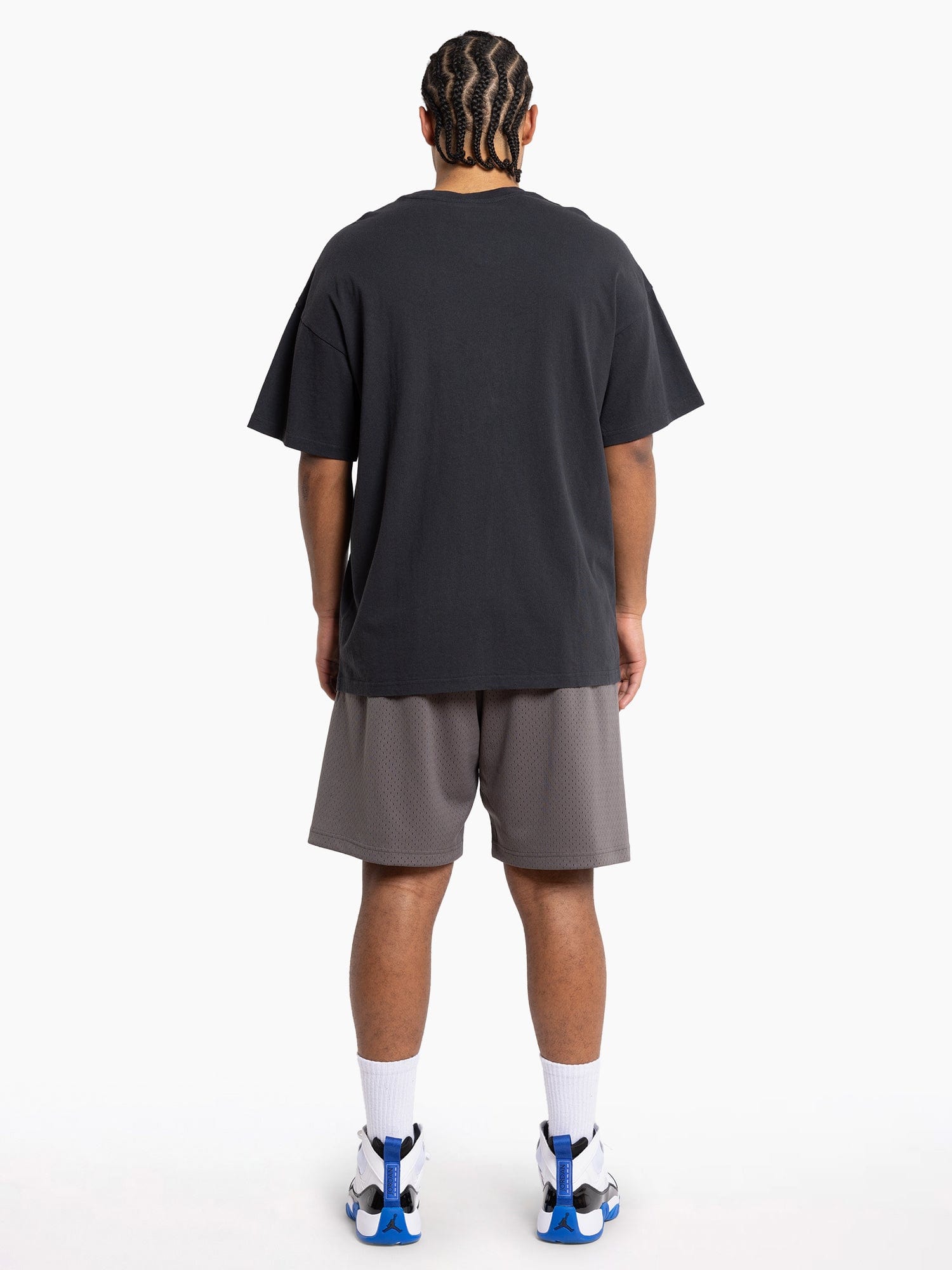 Mitchell And Ness T-Shirts Shaquille O'Neal Los Angeles Lakers Mitchell & Ness NBA Homage Vintage T-Shirt - Faded Black