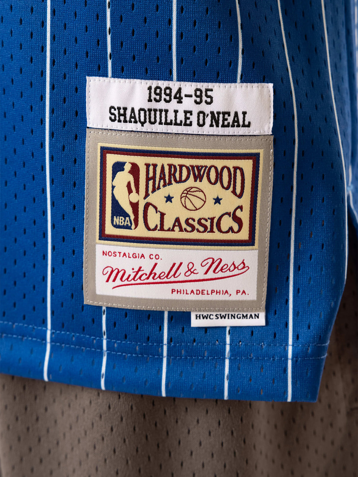 Mitchell And Ness Jerseys Shaquille O'Neal Orlando Magic Mitchell & Ness NBA 94-95 Alt HWC Swingman Jersey - Blue