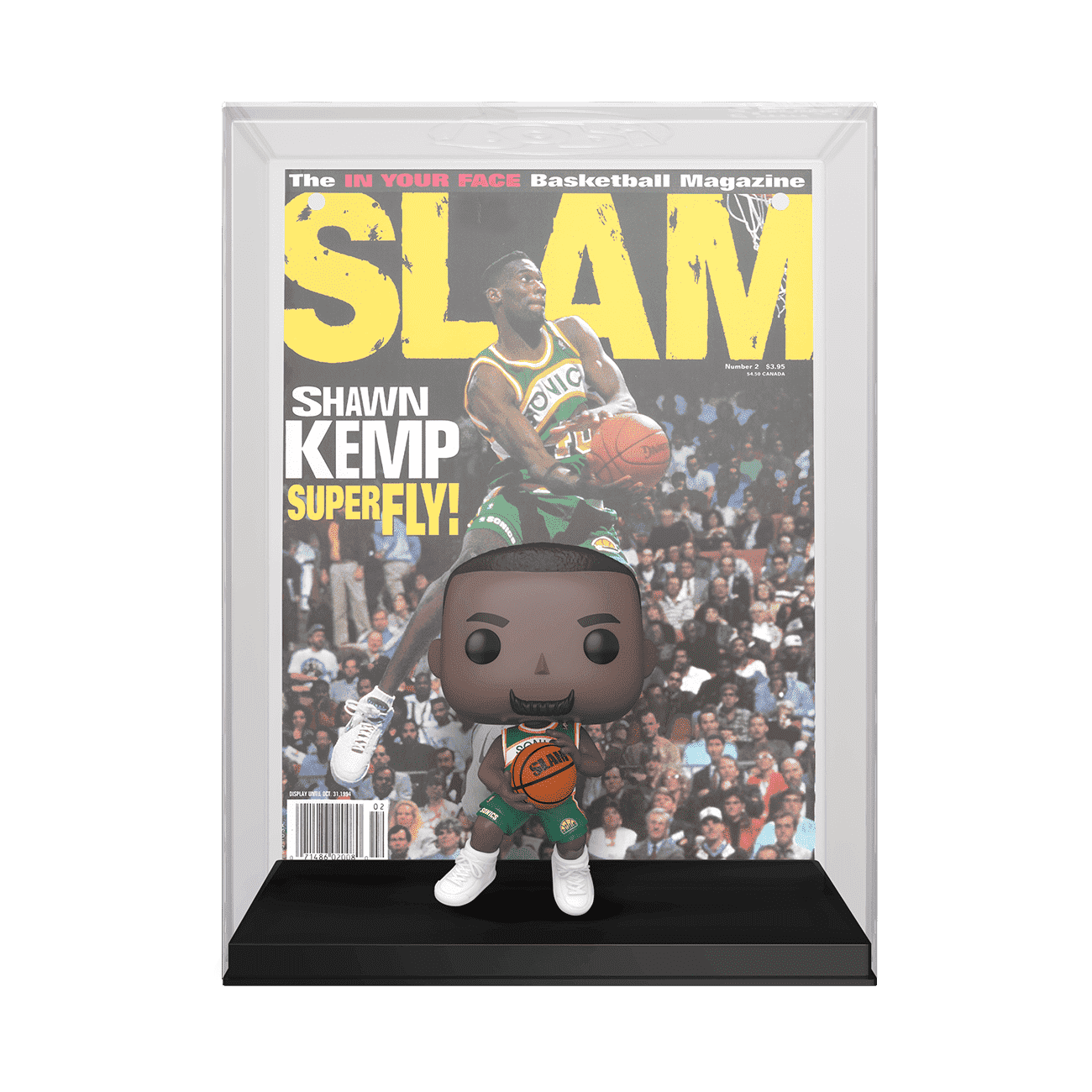 Funko Figures Shawn Kemp Seattle Supersonics Funko NBA Slam Magazine Pop Figure