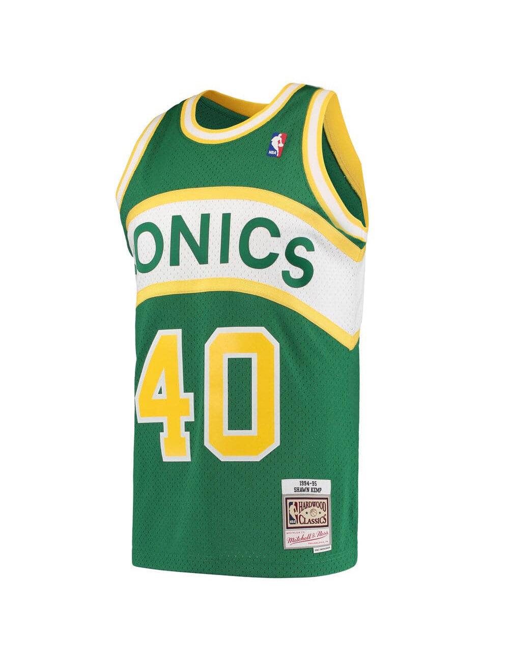 Mitchell And Ness Jerseys Shawn Kemp Seattle Supersonics Mitchell & Ness NBA 94-95 Swingman Jersey - Green