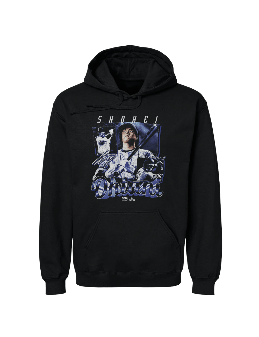 500 Level Jumpers Shohei Ohtani Los Angeles Dodgers 500 Level MLB Grunge Hoodie Jumper - Black