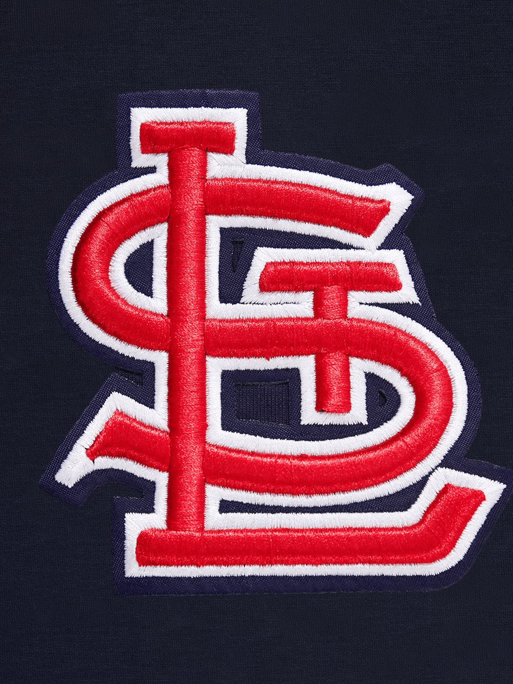 Pro Standard T-Shirts St. Louis Cardinals Pro Standard MLB Team Classic Chenille Flex T-Shirt - Navy