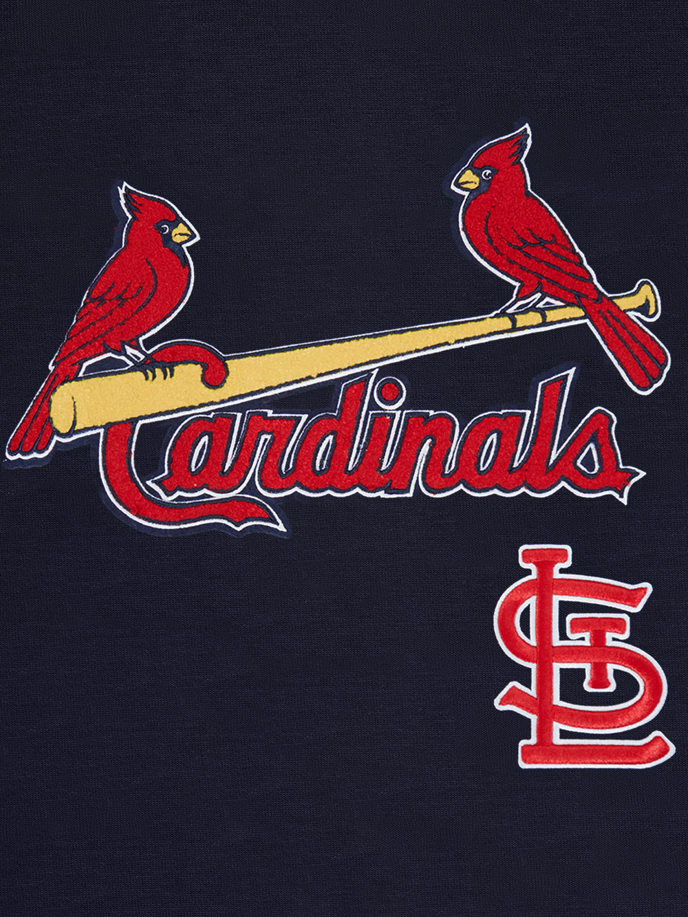Pro Standard T-Shirts St. Louis Cardinals Pro Standard MLB Team Classic Chenille Flex T-Shirt - Navy