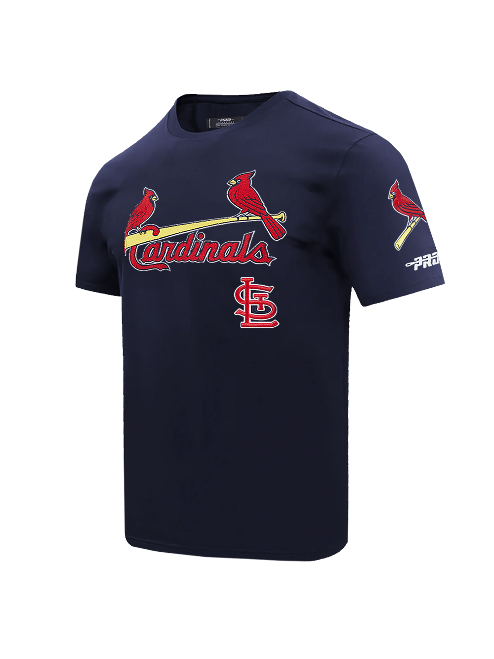 Pro Standard T-Shirts St. Louis Cardinals Pro Standard MLB Team Classic Chenille Flex T-Shirt - Navy