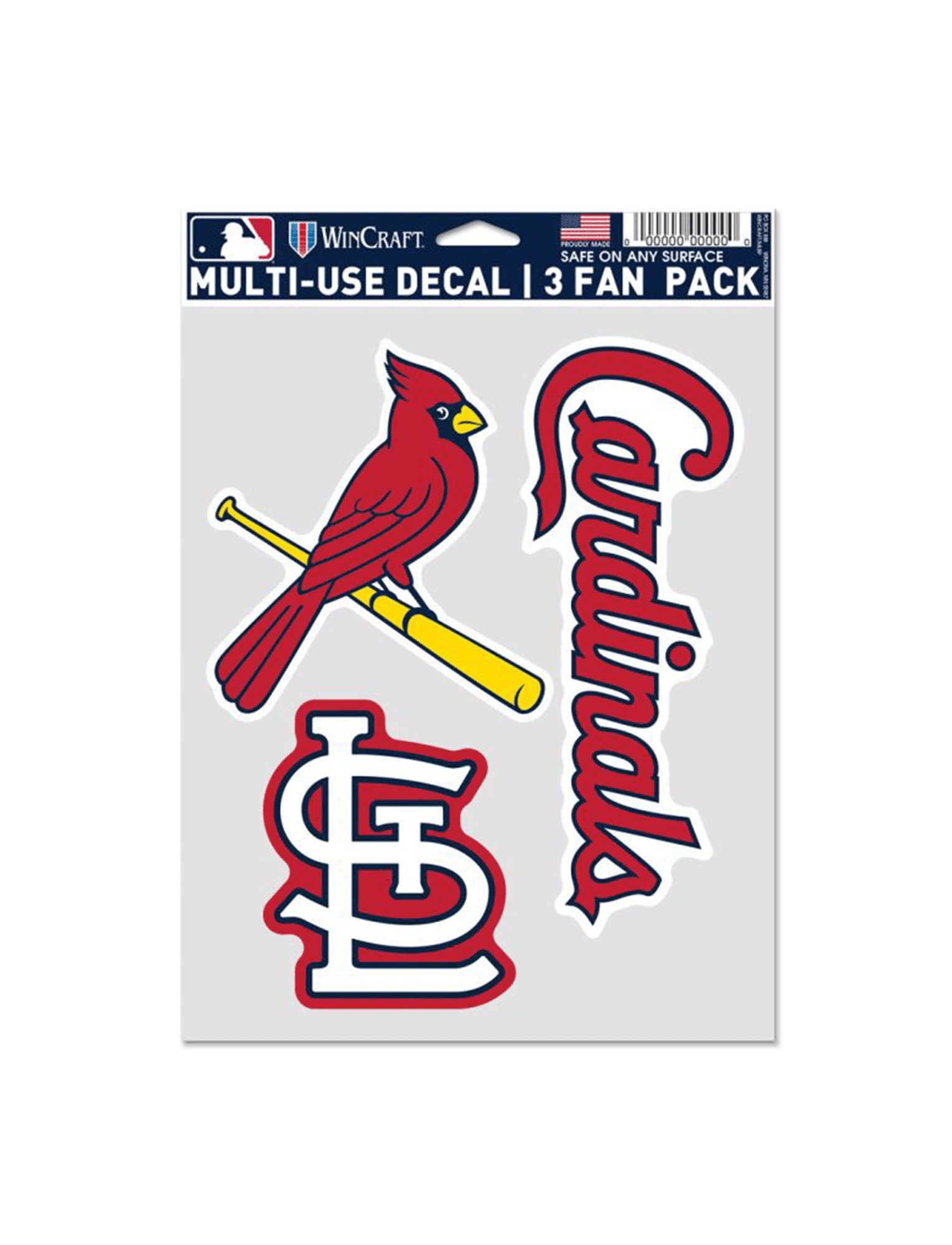 Wincraft Accessories St Louis Cardinals Wincraft MLB Team 3 Piece 5” x 7” Decal Set