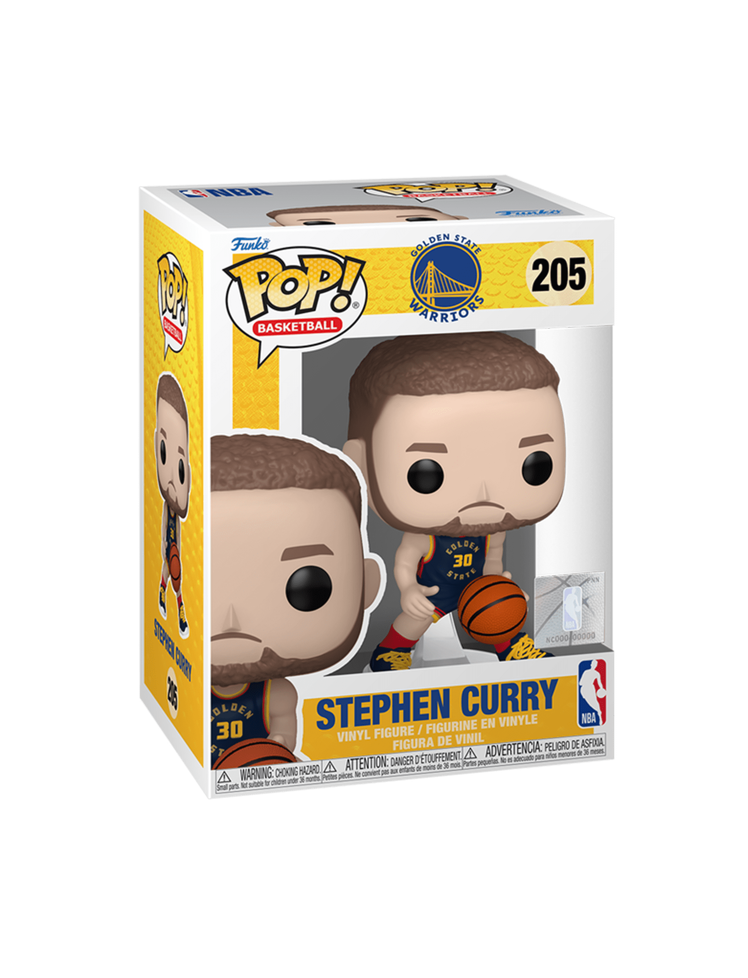 Funko Figures Steph Curry Golden State Warriors Funko NBA 24-25 City Edition 205 Pop Figure