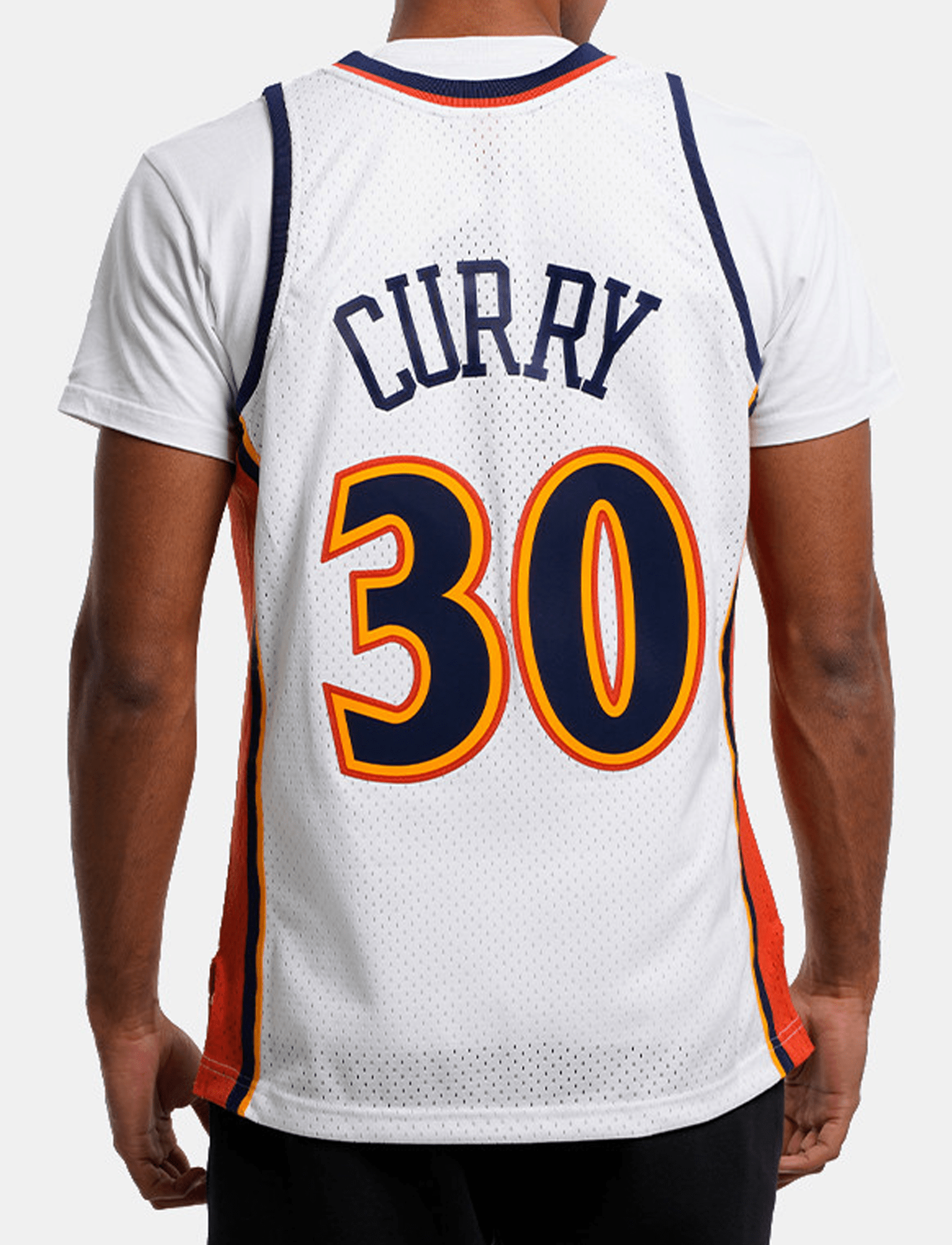 Mitchell And Ness Jerseys Steph Curry Golden State Warriors Mitchell & Ness NBA 09 HWC Swingman Jersey - White