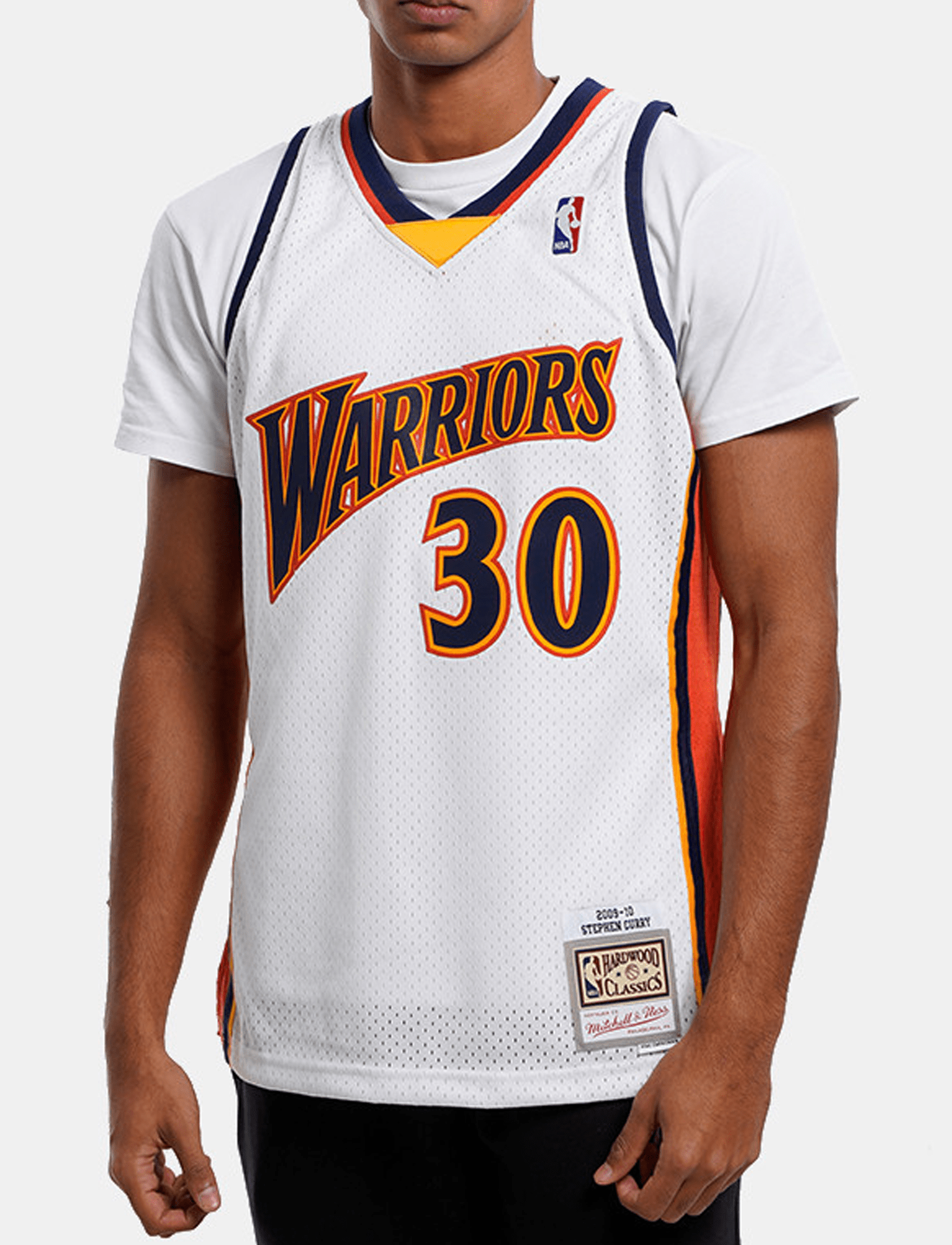 Mitchell And Ness Jerseys Steph Curry Golden State Warriors Mitchell & Ness NBA 09 HWC Swingman Jersey - White