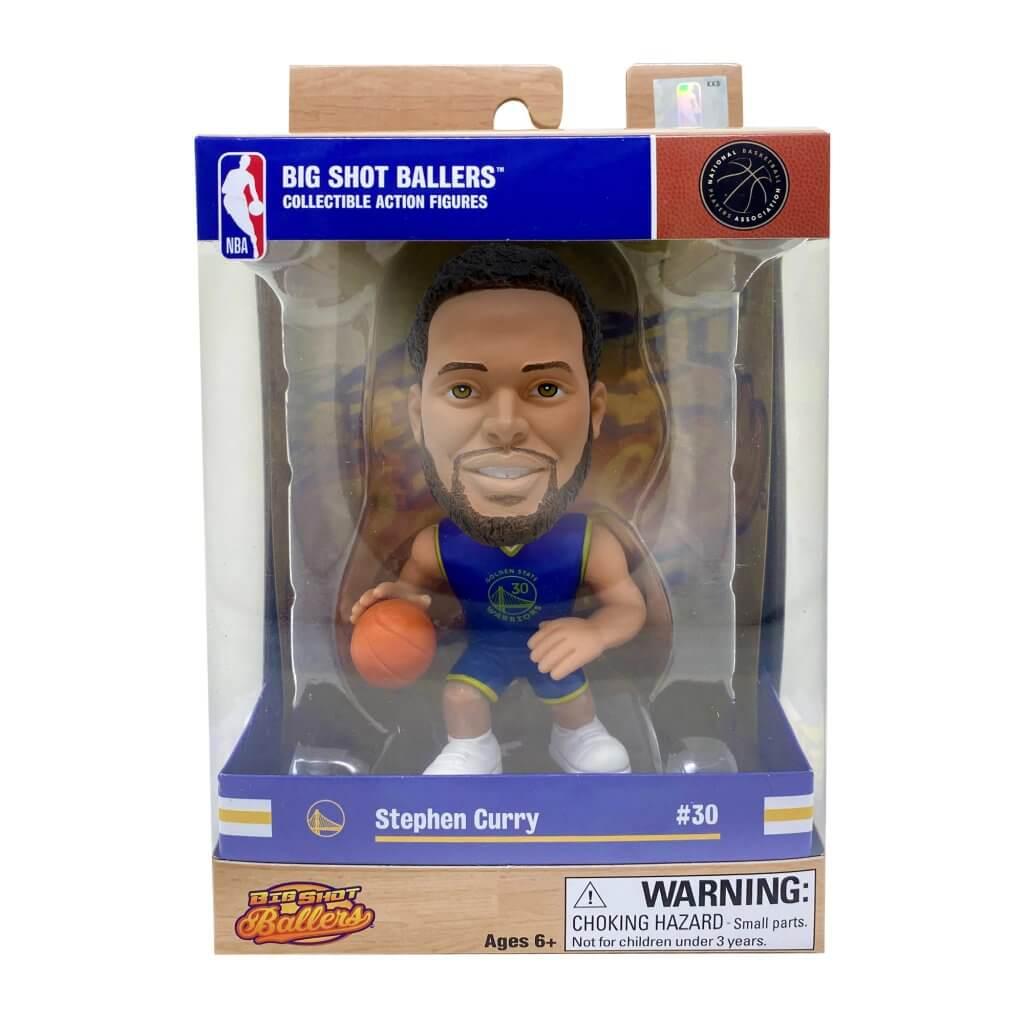 NBA Branded Figures Steph Curry Golden State Warriors NBA Big Shot Ballers Figure