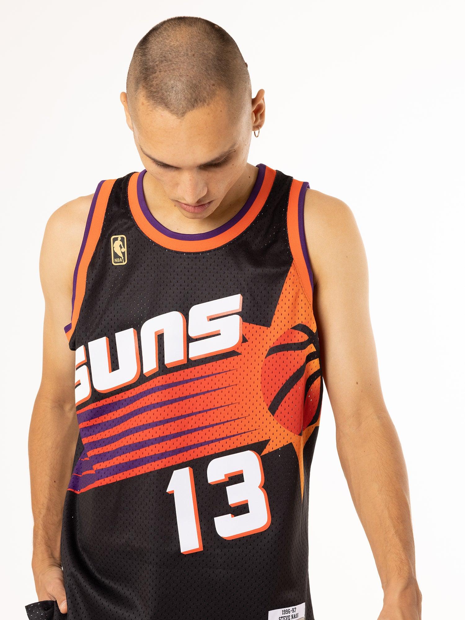 Mitchell And Ness Jerseys Steve Nash Phoenix Suns Mitchell & Ness NBA 96-97 Swingman Jersey - Black