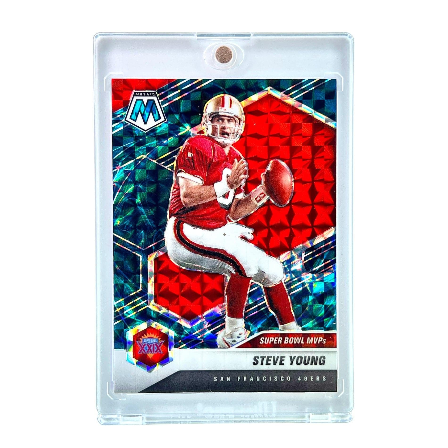 Panini Cards Steve Young San Francisco 49ers Panini NFL 21 Mosaic SB MVP Genesis Card