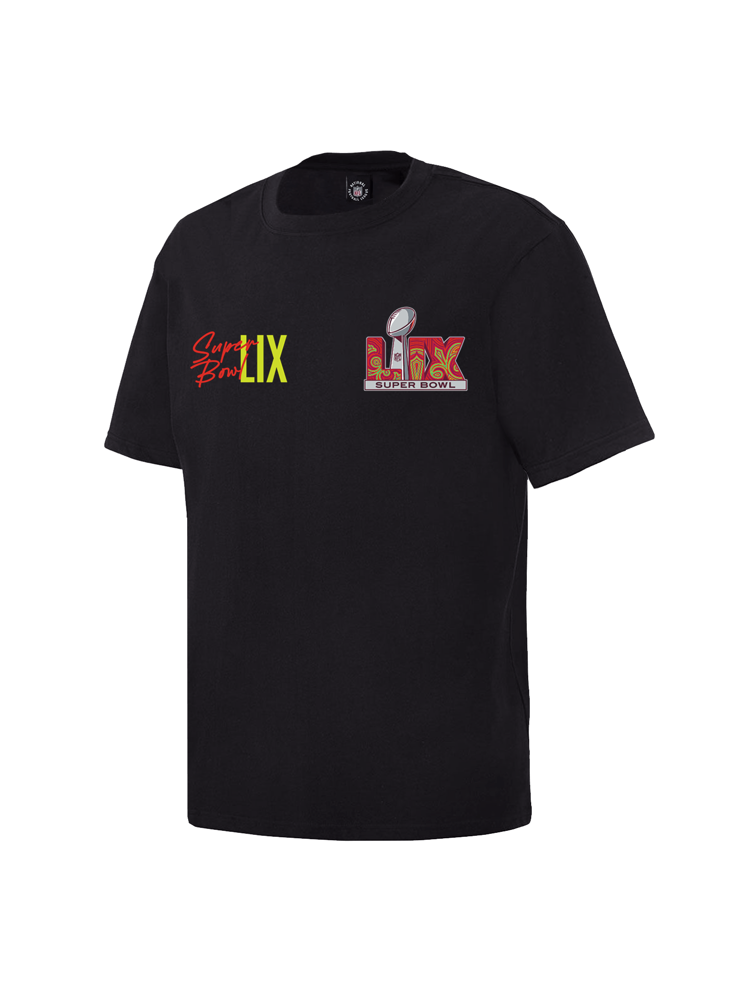 NFL Branded T-Shirts Super Bowl LIX NFL Double Hit T-Shirt - Black