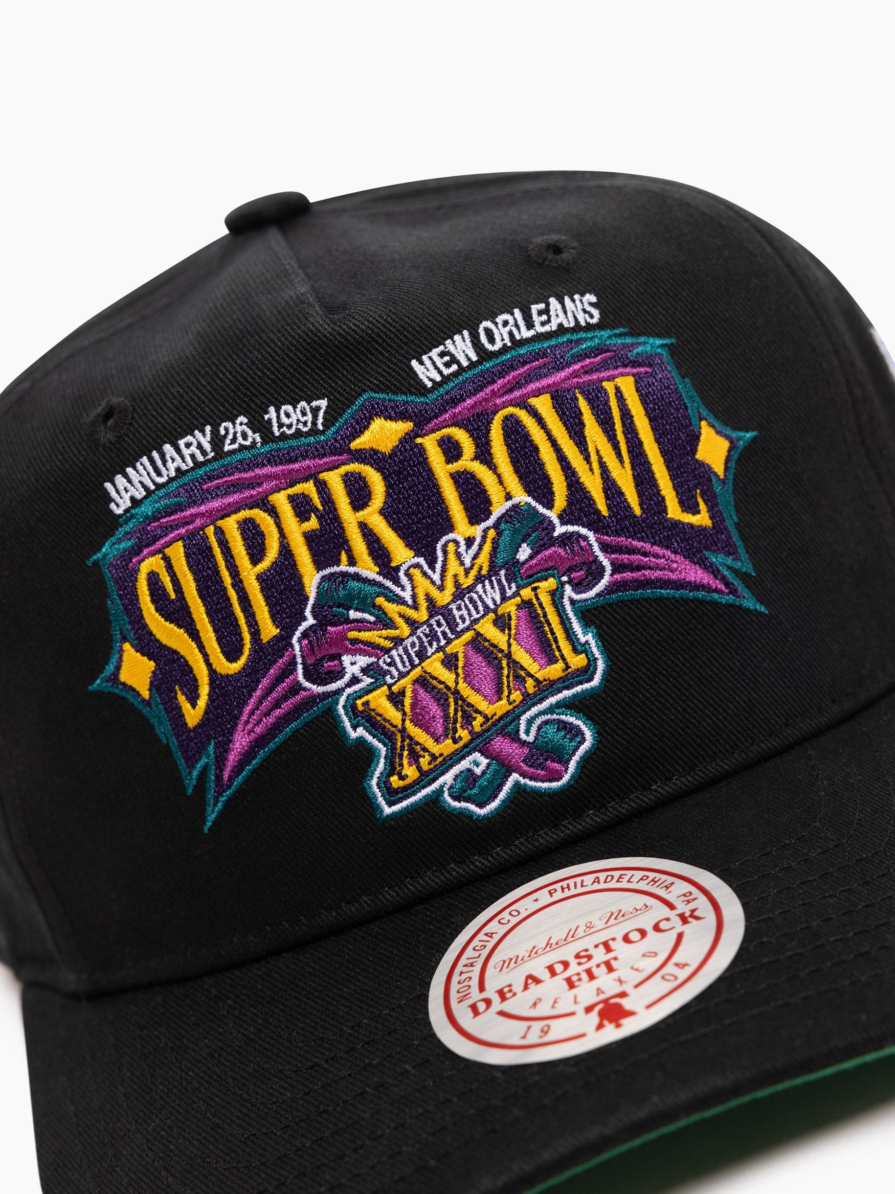 Mitchell And Ness Caps Super Bowl XXXI Mitchell & Ness NFL Origins Deadstock Snapback Hat - Black