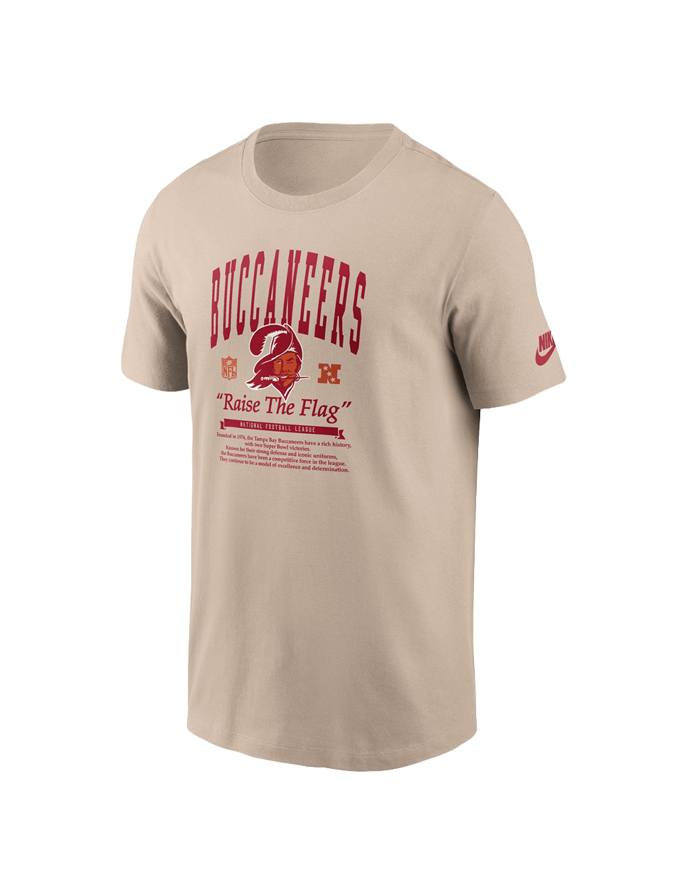 Nike T-Shirts Tampa Bay Buccaneers Nike NFL Rewind 2 Hit T-Shirt - Sand