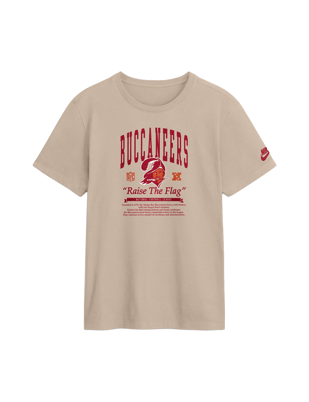 Nike T-Shirts Tampa Bay Buccaneers Nike NFL Rewind 2 Hit T-Shirt - Sand