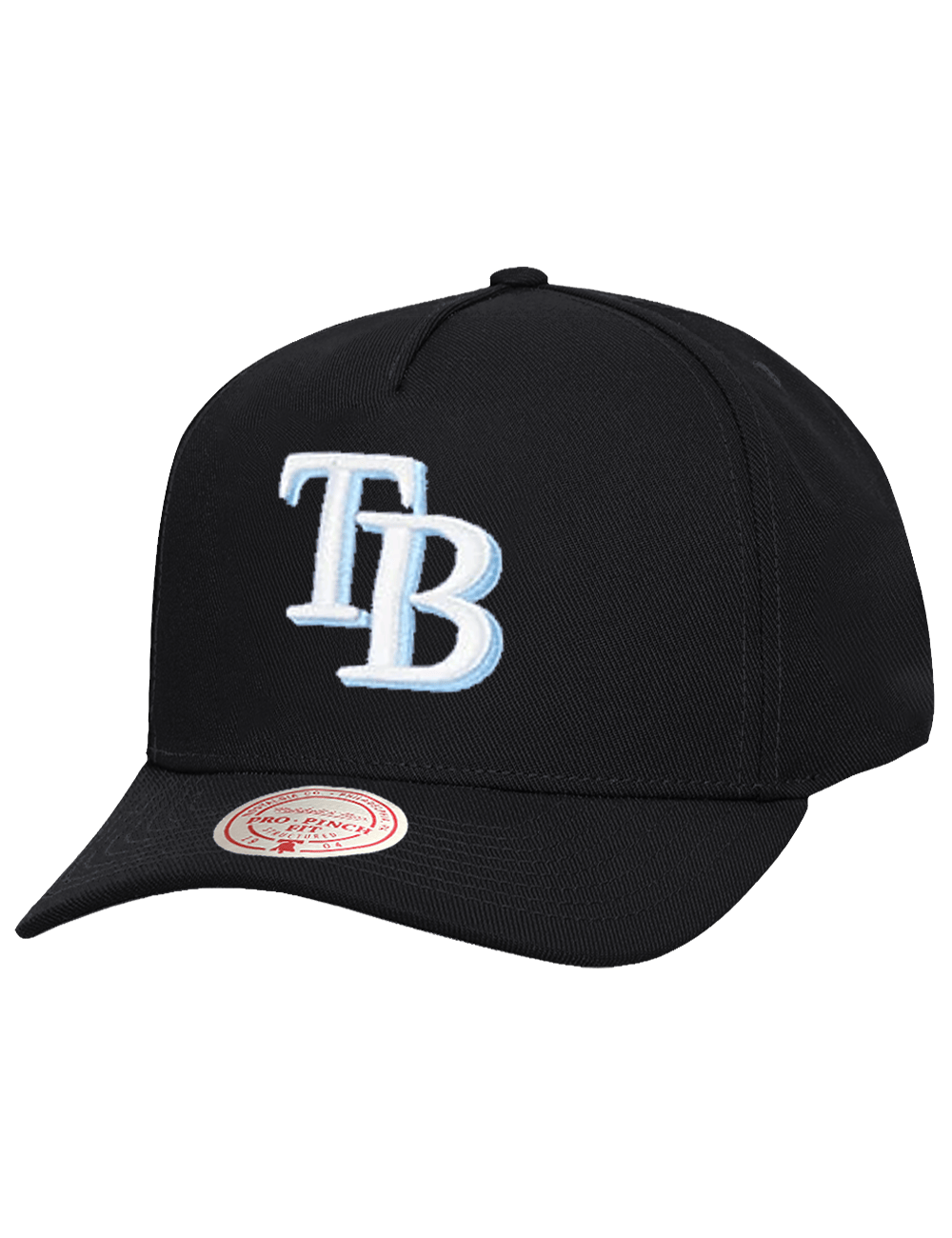 Mitchell And Ness Caps Tampa Bay Rays Mitchell & Ness MLB Team Pro Pinch Snapback Hat - Black