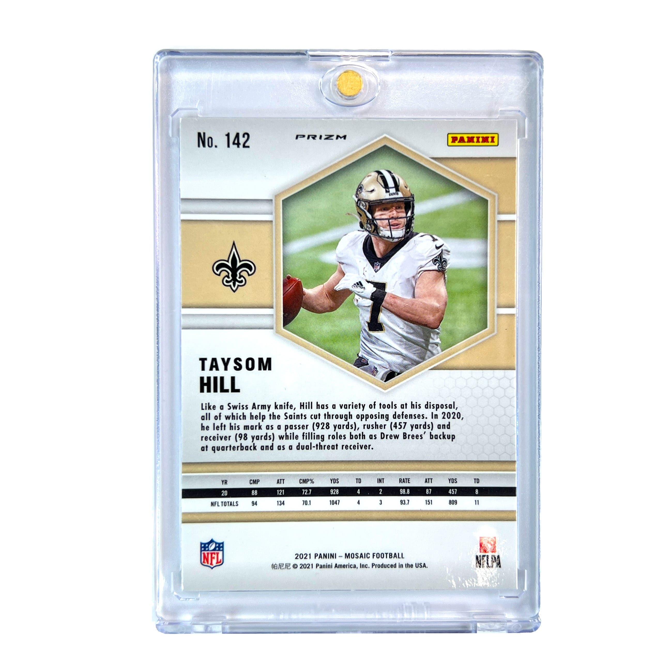Panini Cards Taysom Hill New Orleans Saints Panini NFL 21 Mosaic Genesis Card