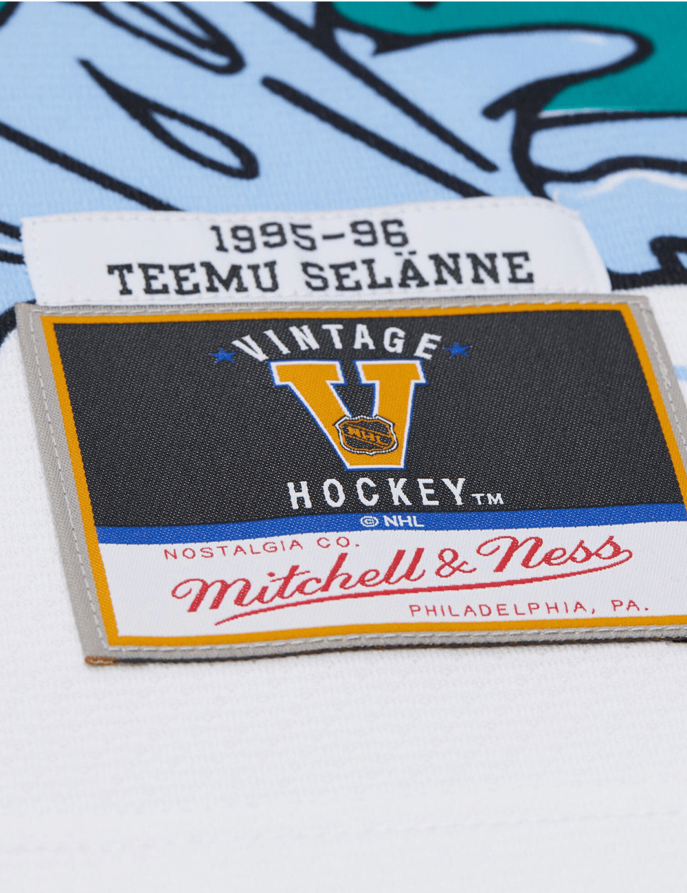 Mitchell And Ness Jerseys Teemu Selanne Anaheim Ducks Mitchell & Ness NHL 96 Alt Power Play Jersey - Teal