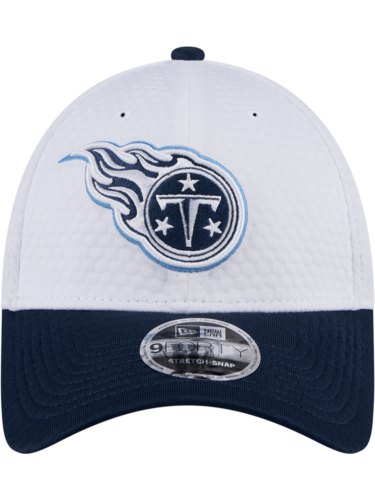 New Era Caps Tennessee Titans New Era NFL 24 Training 9FORTY Stretch-Snapback Hat - White
