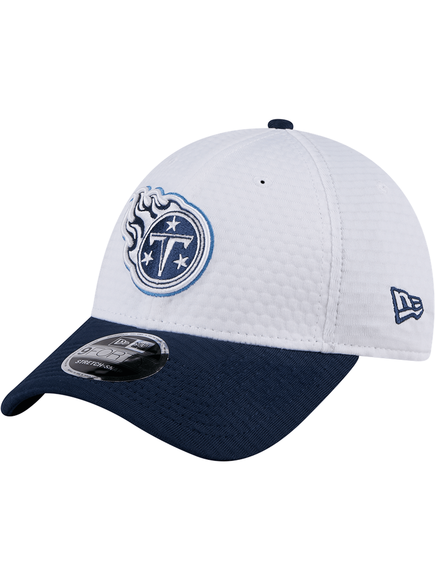 New Era Caps Tennessee Titans New Era NFL 24 Training 9FORTY Stretch-Snapback Hat - White