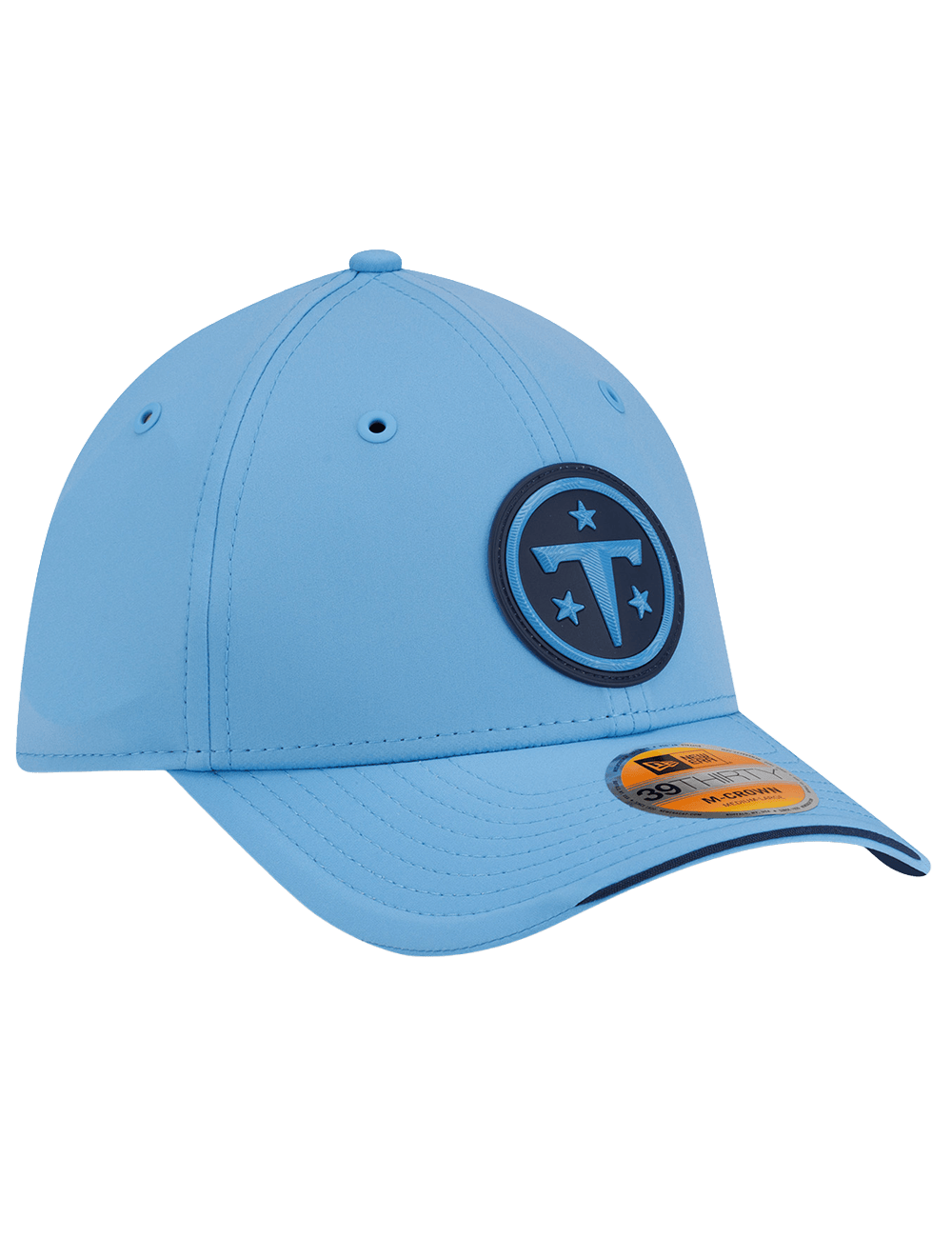 New Era Caps Tennessee Titans New Era NFL 26 Sideline 39THIRTY M-Crown Stretch-Fit Hat - Blue