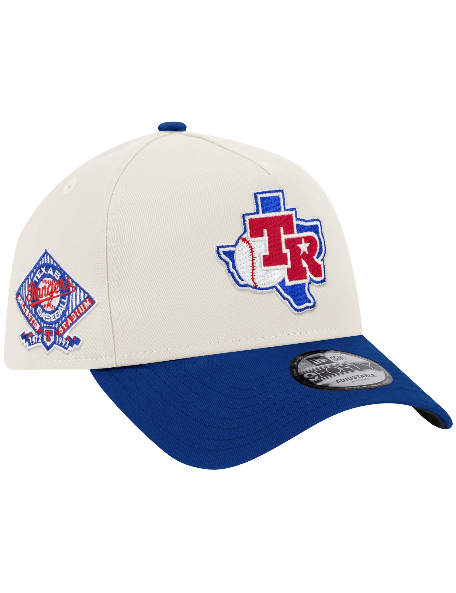New Era Caps Texas Rangers New Era MLB Arlington 9FORTY A-Frame Snapback Hat - Chrome