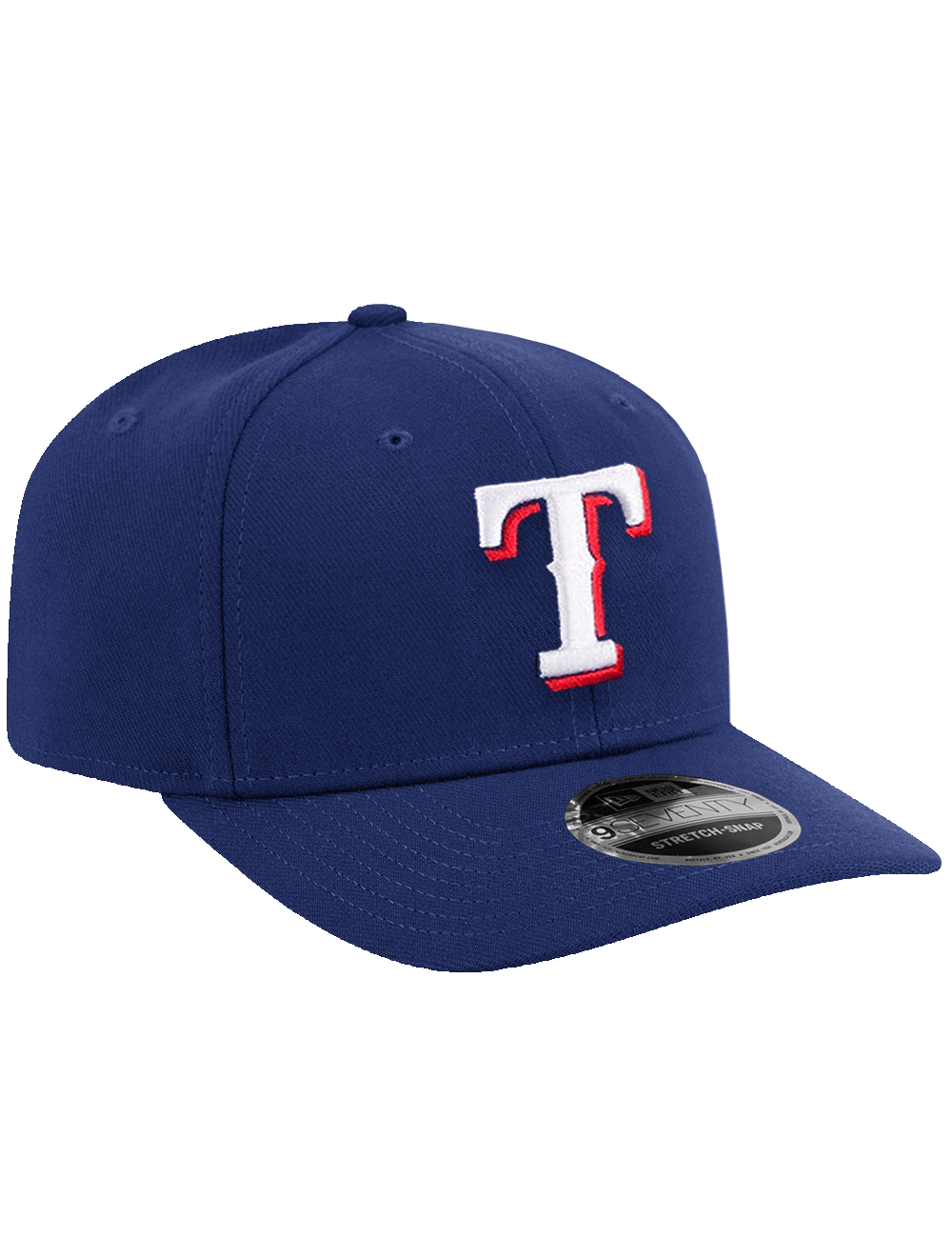 New Era Caps OSFA Texas Rangers New Era MLB Team 9SEVENTY Stretch Snapback Hat - Blue