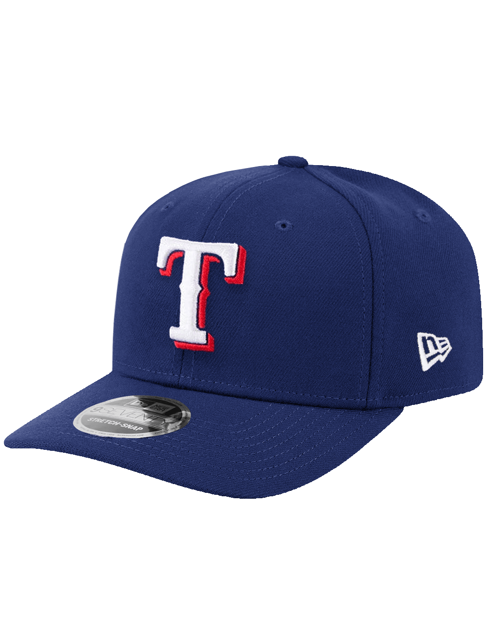 New Era Caps OSFA Texas Rangers New Era MLB Team 9SEVENTY Stretch Snapback Hat - Blue