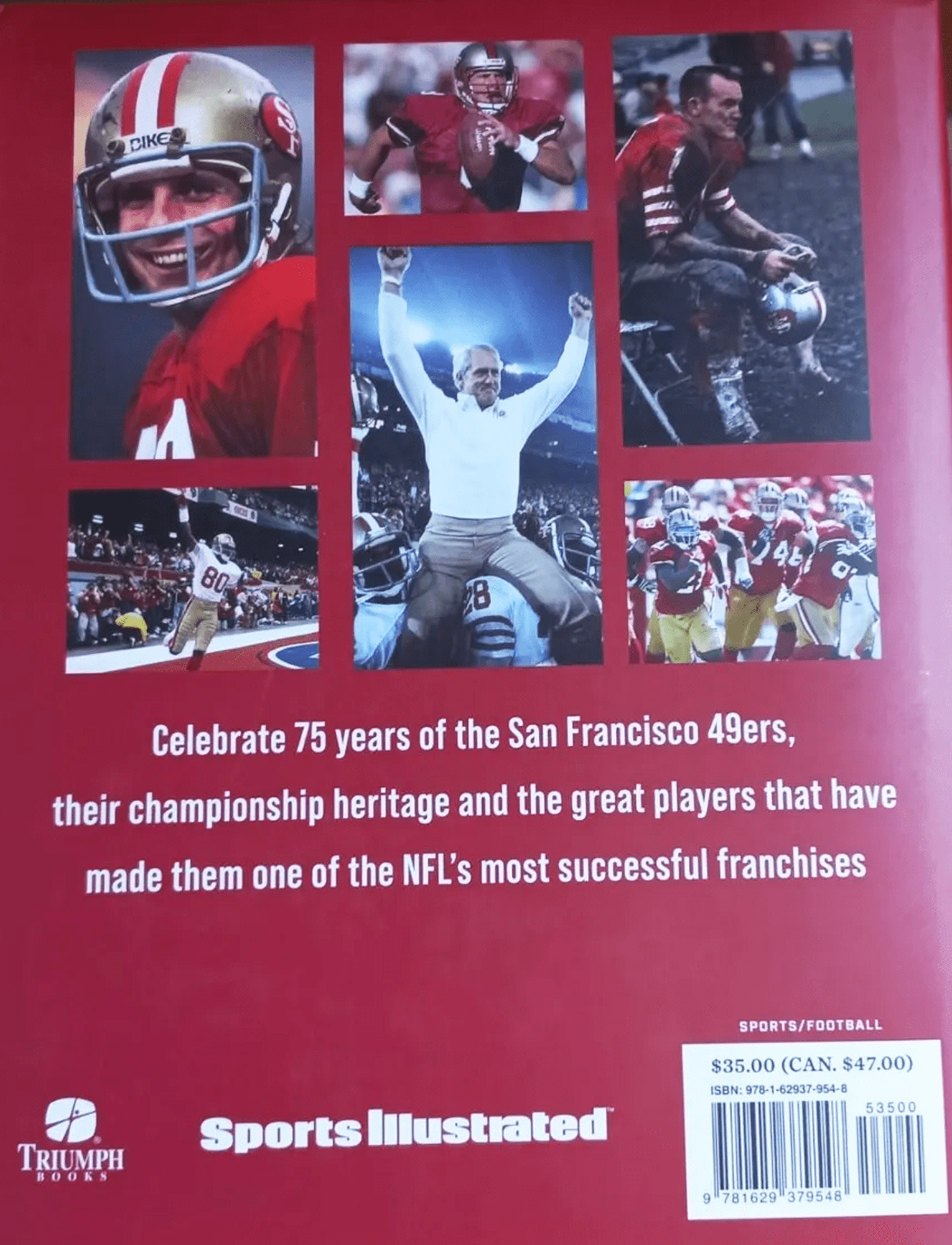 Sports Illustrated Books The San Francisco 49ers at 75 Sports Illustrated NFL Hardcover Book