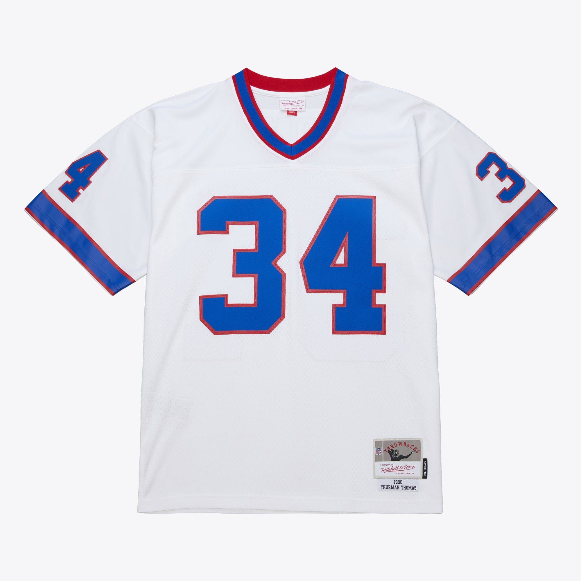 Mitchell And Ness Jerseys Thurman Thomas Buffalo Bills Mitchell & Ness NFL 1990 Legacy Jersey - White