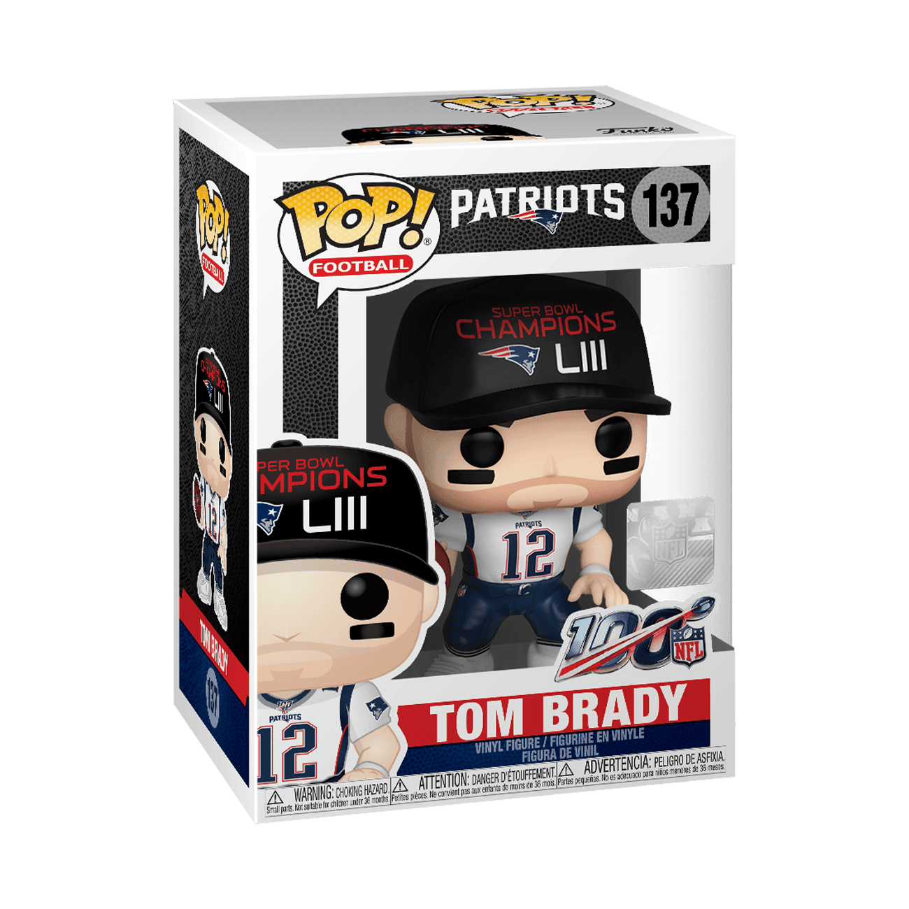 Funko Figures Tom Brady New England Patriots NFL Funko Pop Vinyl SB Champ 3.75" Figure