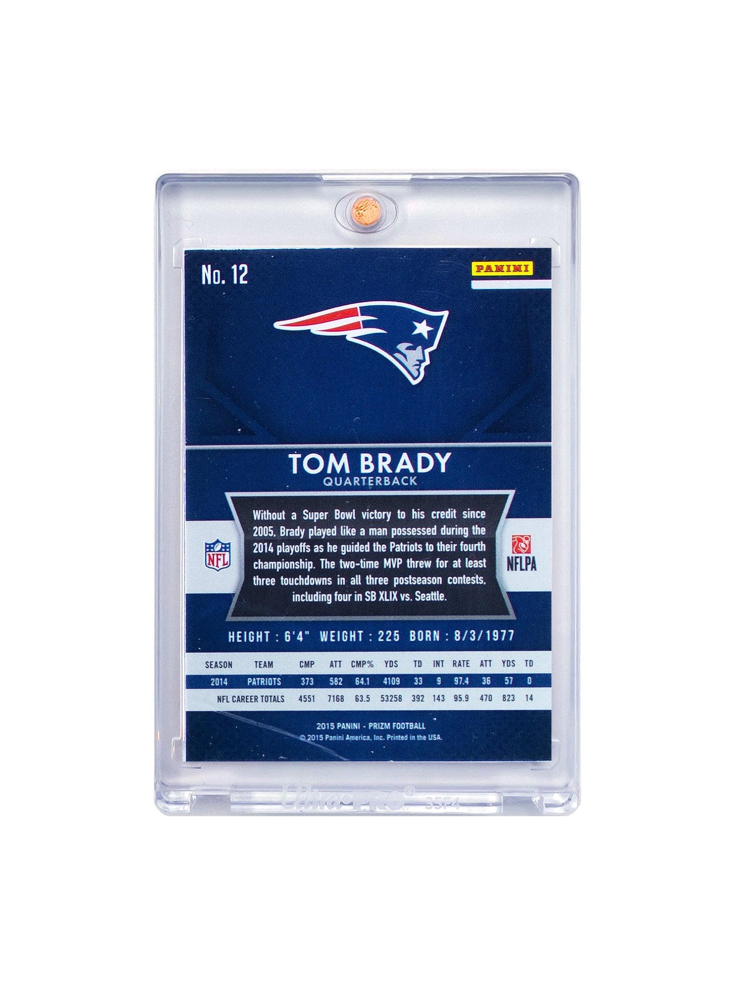 Panini Cards Tom Brady New England Patriots Panini NFL Prizm 2015 Base Card