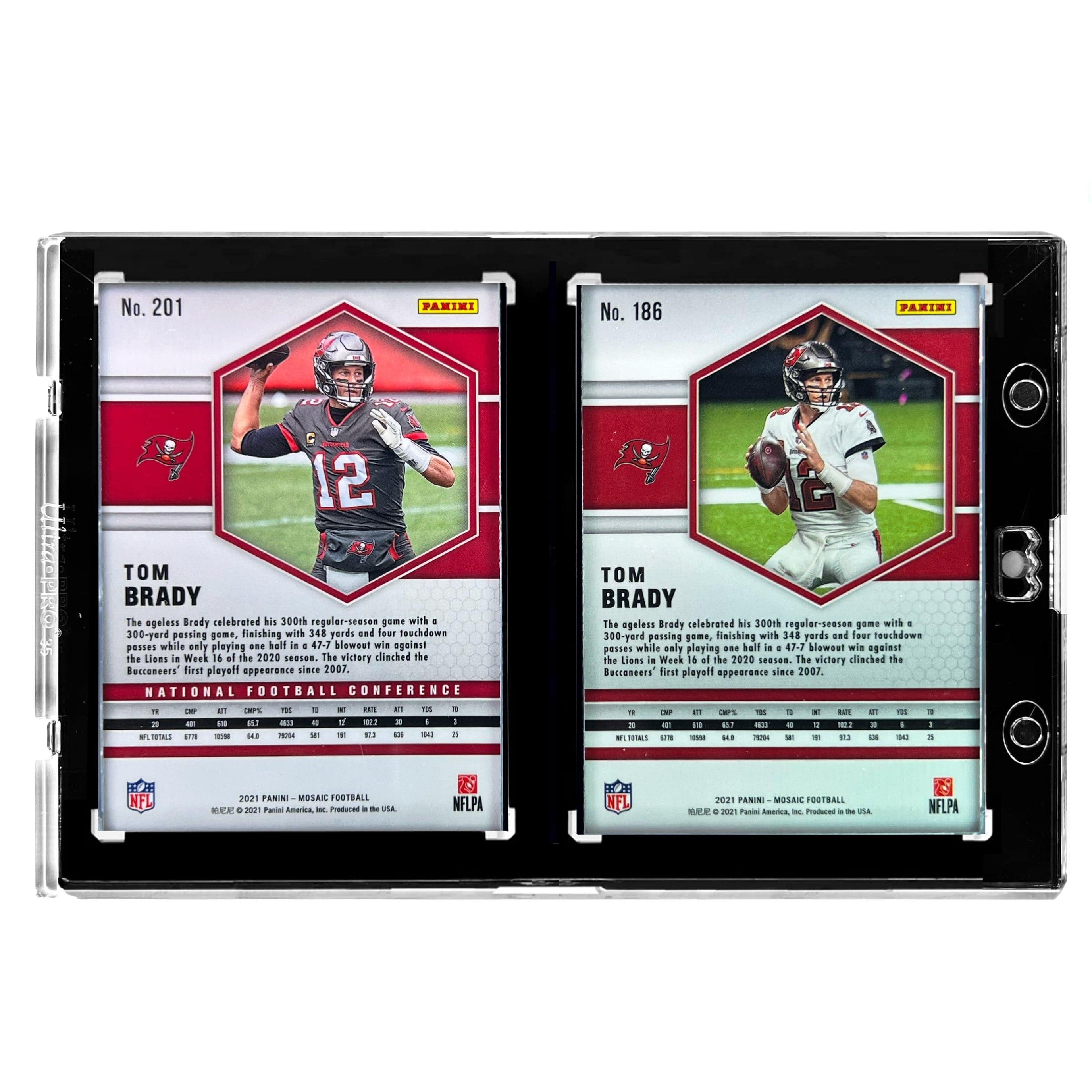 Panini Cards Tom Brady Tampa Bay Buccaneers Panini NFL 21 Mosaic Base 2 Card Set