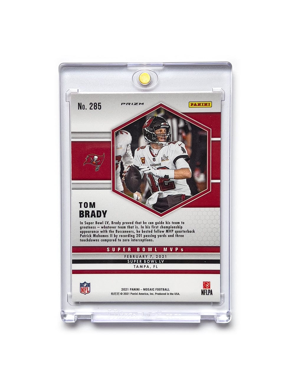 Panini Cards Tom Brady Tampa Bay Buccaneers Panini NFL 21 Mosaic Pink Camo Card