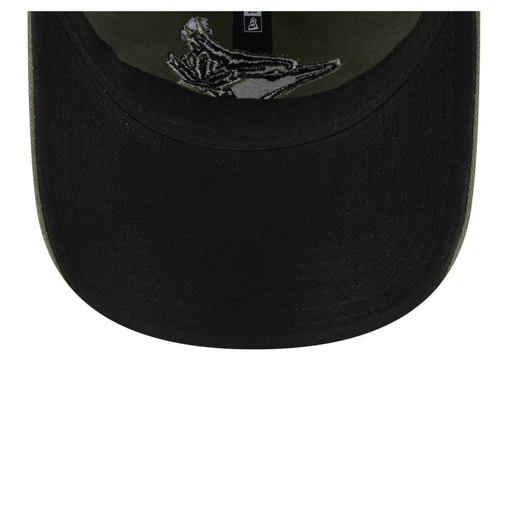 New Era Caps Toronto Blue Jays New Era MLB 2023 Armed Forces 9TWENTY Strapback Hat - Army