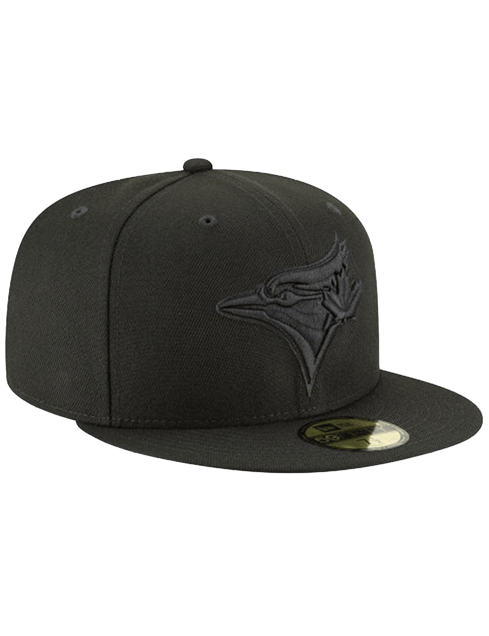 New Era Caps Toronto Blue Jays New Era MLB Black On Black 59FIFTY Fitted Hat