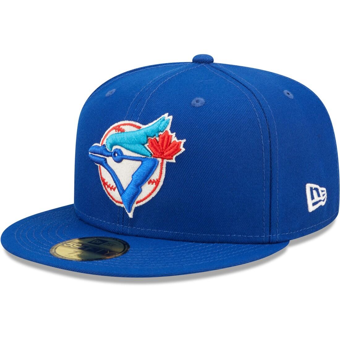 New Era Caps Toronto Blue Jays New Era MLB Pop Sweat 59FIFTY Fitted Hat - Blue