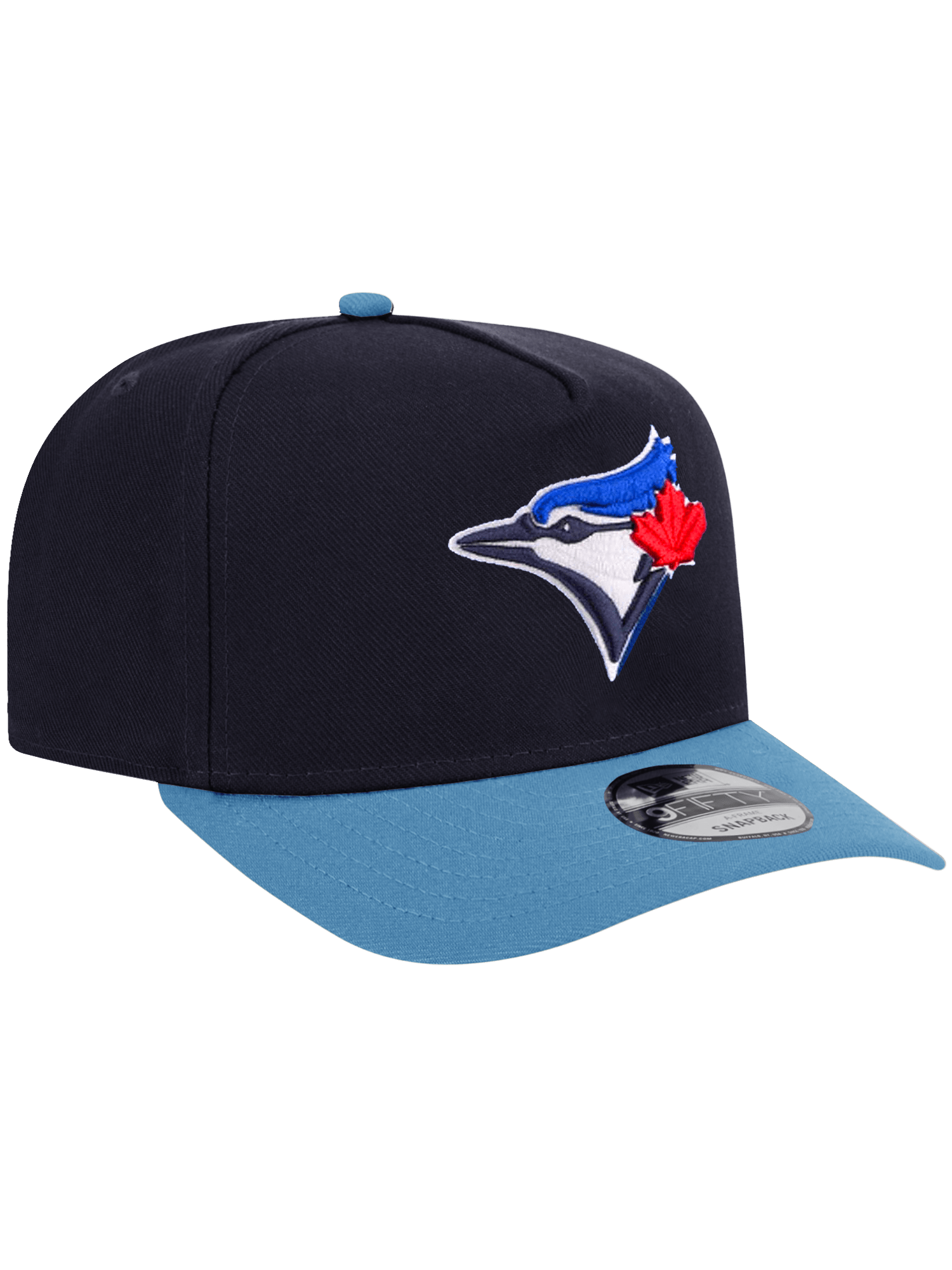 New Era Caps Toronto Blue Jays New Era MLB Team 2T Pre-Curved 9FIFTY A-Frame Snapback Hat - Navy