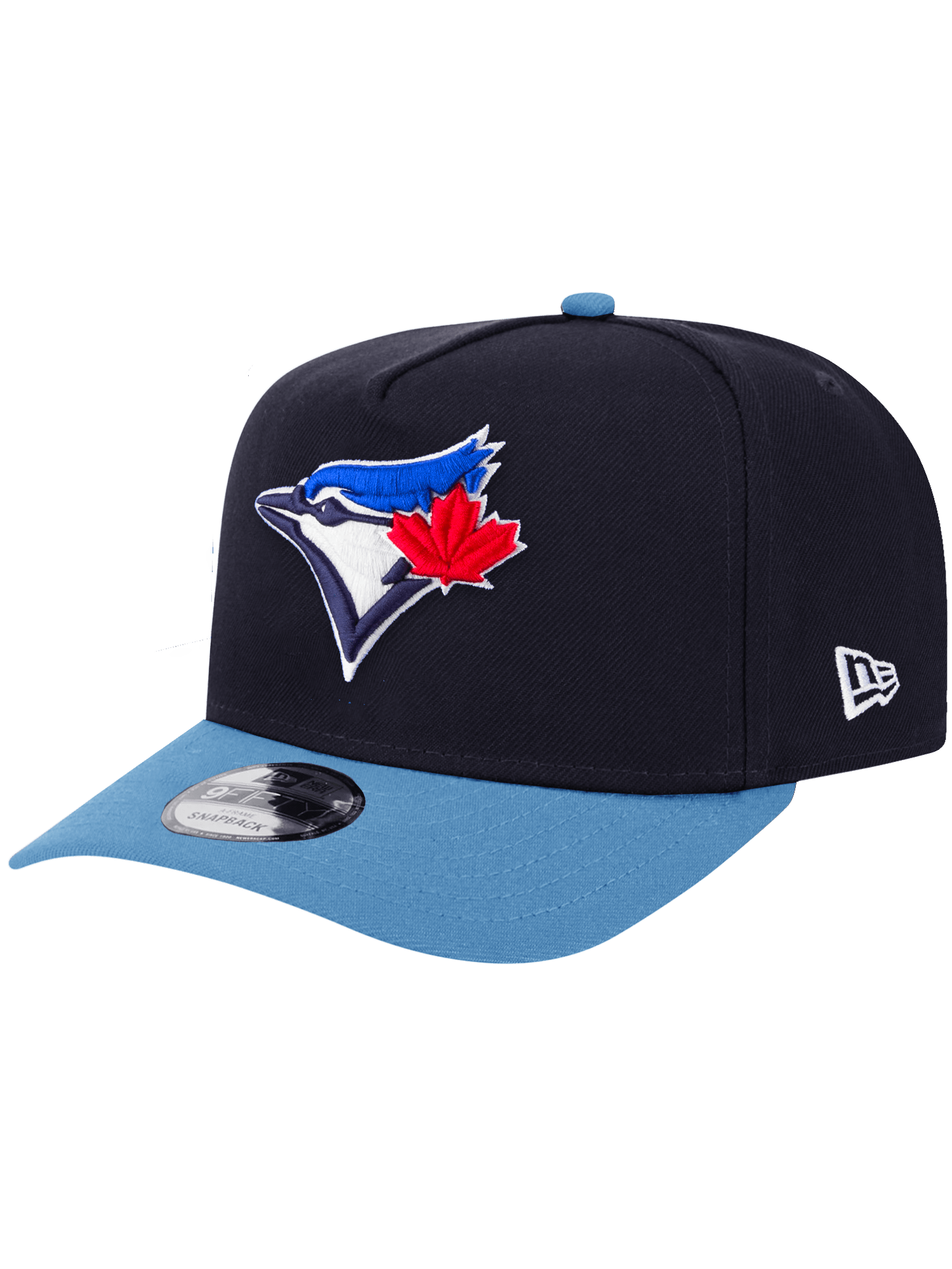 New Era Caps Toronto Blue Jays New Era MLB Team 2T Pre-Curved 9FIFTY A-Frame Snapback Hat - Navy