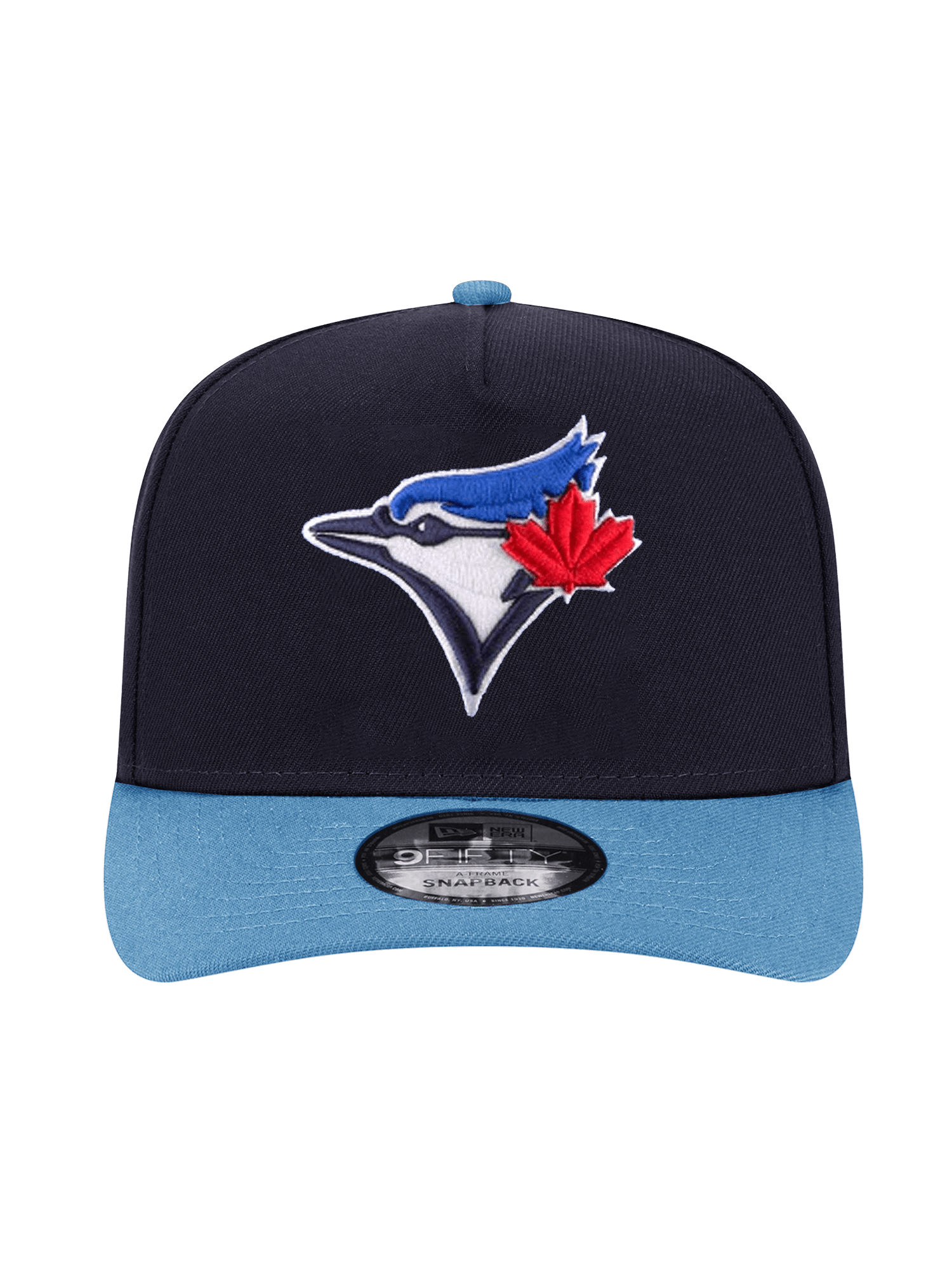 New Era Caps Toronto Blue Jays New Era MLB Team 2T Pre-Curved 9FIFTY A-Frame Snapback Hat - Navy