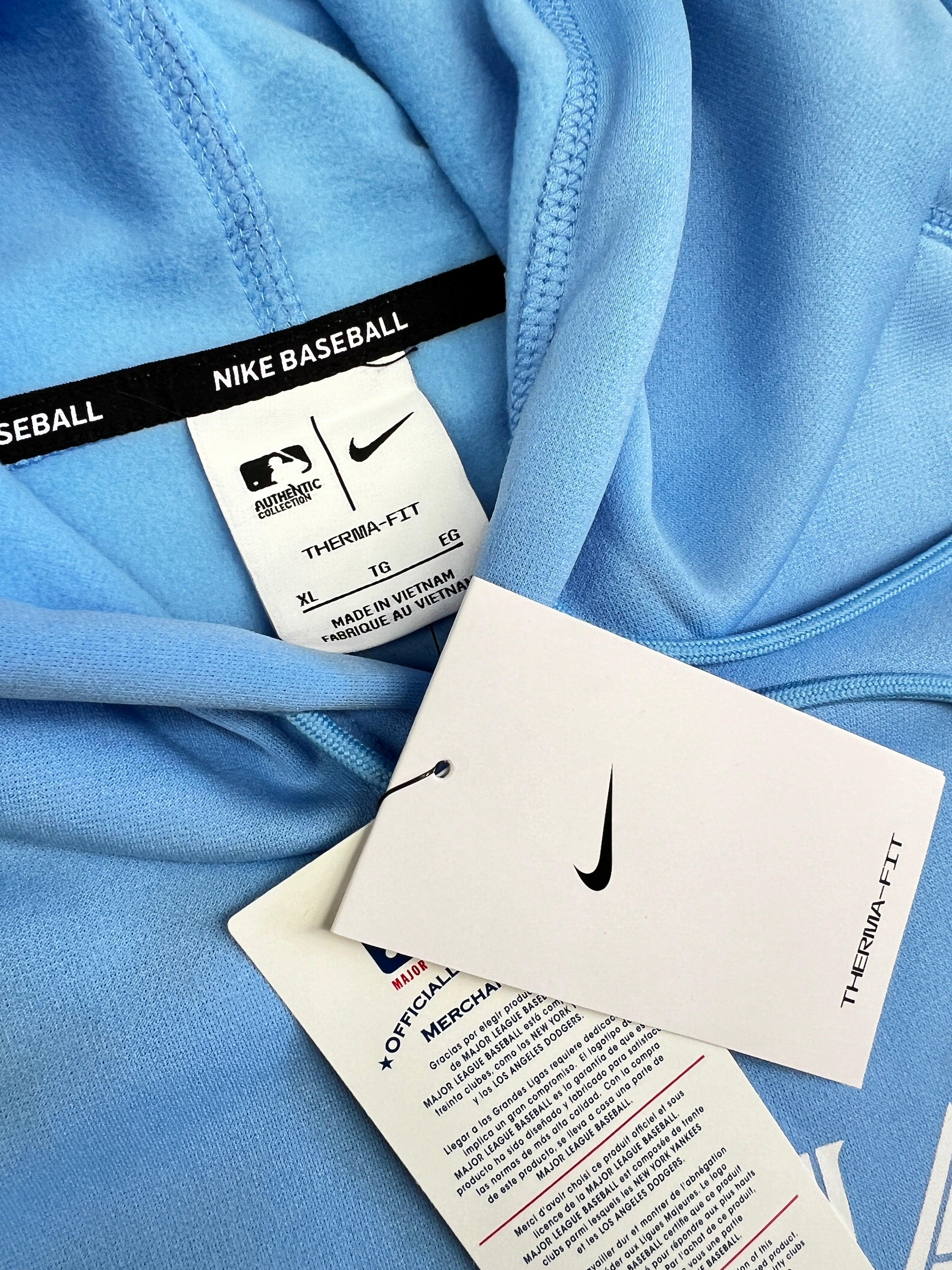 Nike Jumpers Toronto Blue Jays Nike MLB AC Practise Performance Hoodie Jumper - Powder Blue
