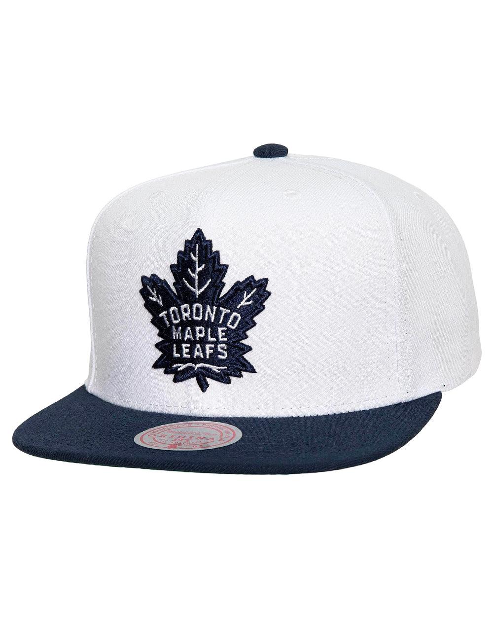 Mitchell And Ness Caps Toronto Maple Leafs Mitchell & Ness NHL Team 2T OG Snapback Hat - White