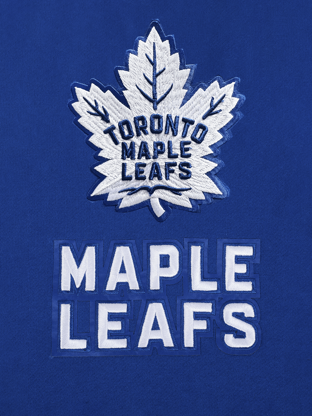 Pro Standard Jumpers Toronto Maple Leafs Pro Standard NHL Classic Chenille Flex Hoodie Jumper - Blue