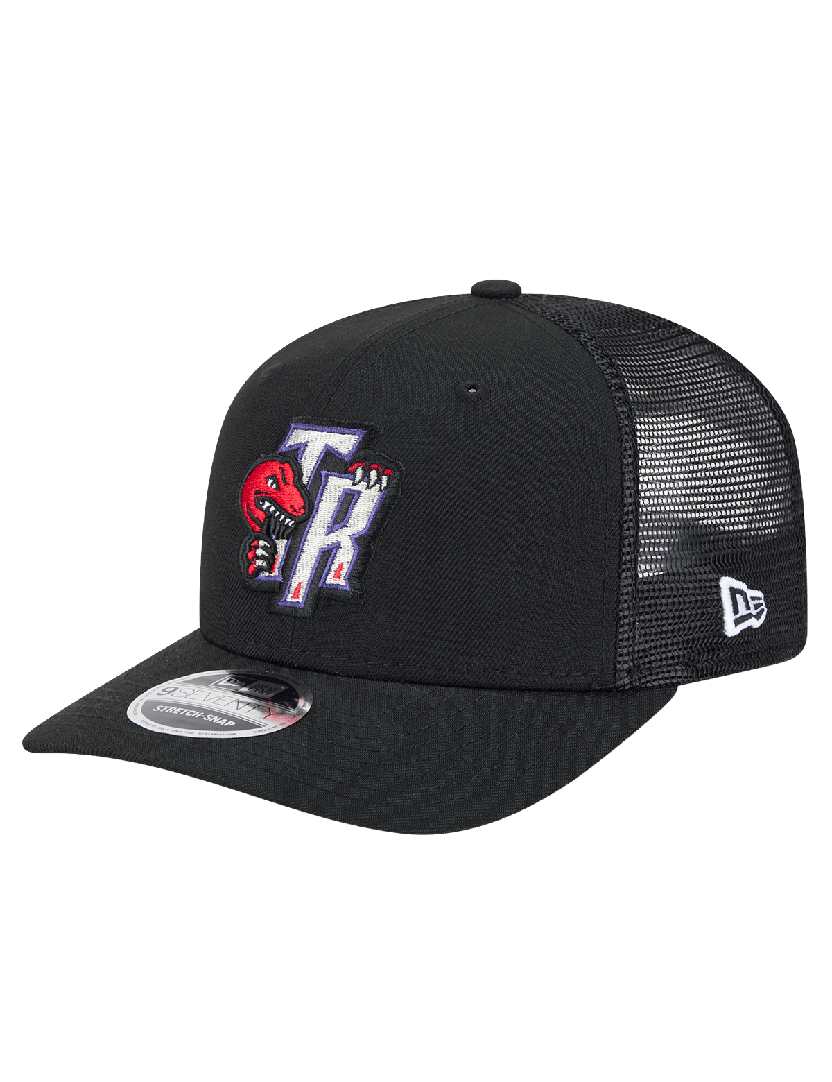 New Era Caps Toronto Raptors New Era NBA HWC 9SEVENTY Trucker Stretch Snapback Hat - Black