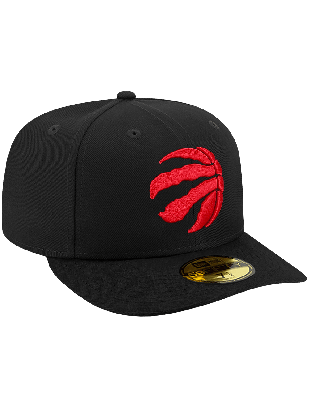 New Era Caps Toronto Raptors New Era NBA Team 59FIFTY Pre-Curved Fitted Hat - Black