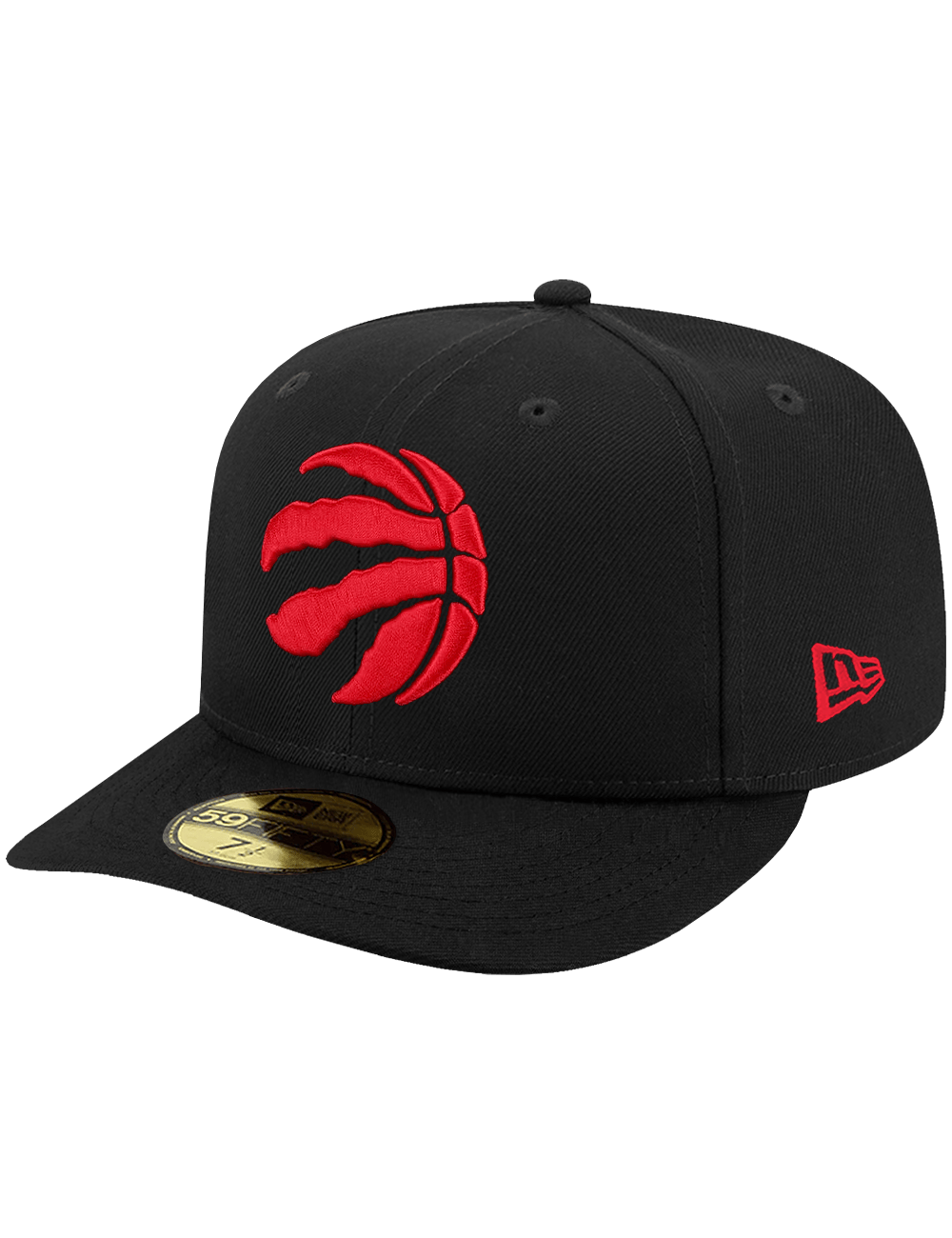 New Era Caps Toronto Raptors New Era NBA Team 59FIFTY Pre-Curved Fitted Hat - Black