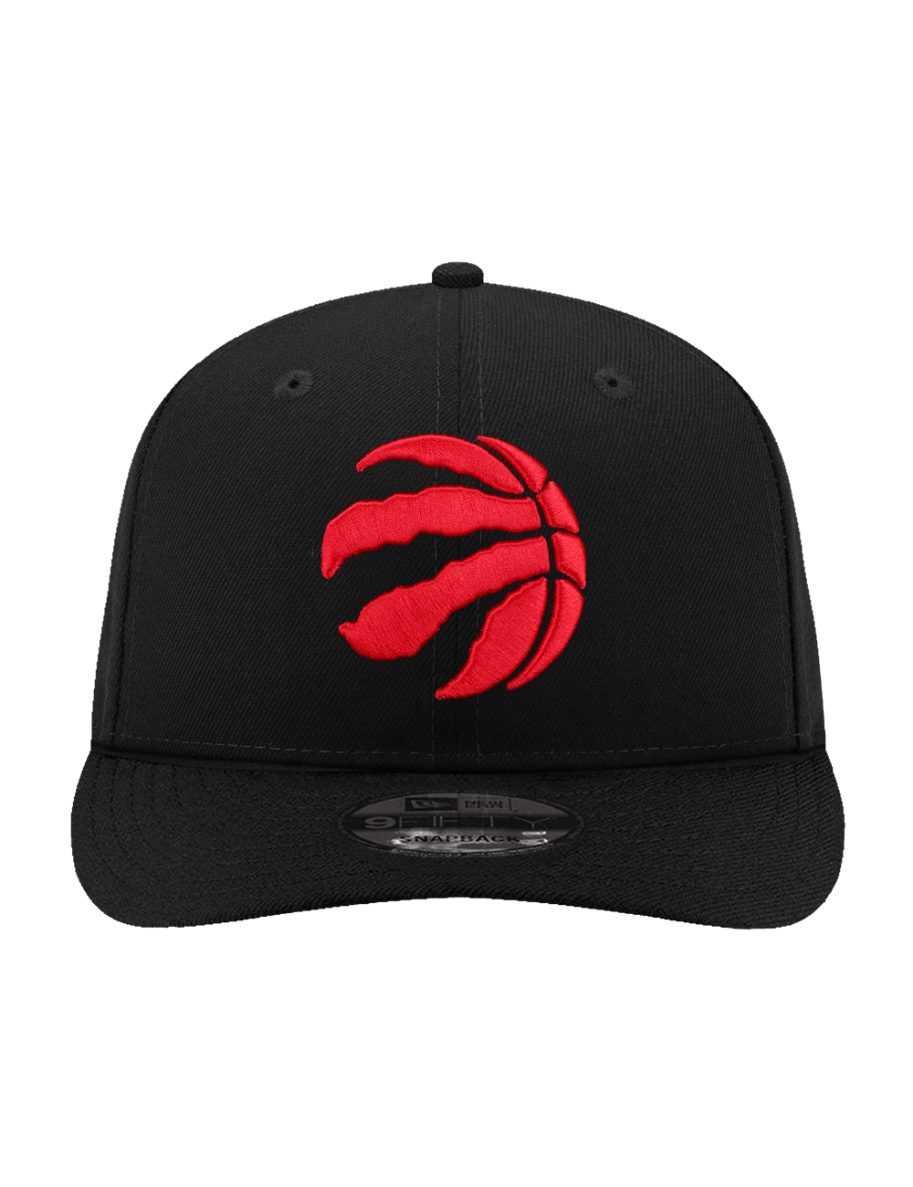 New Era Caps OSFA Toronto Raptors New Era NBA Team 9FIFTY Pre-Curved Snapback Hat - Black