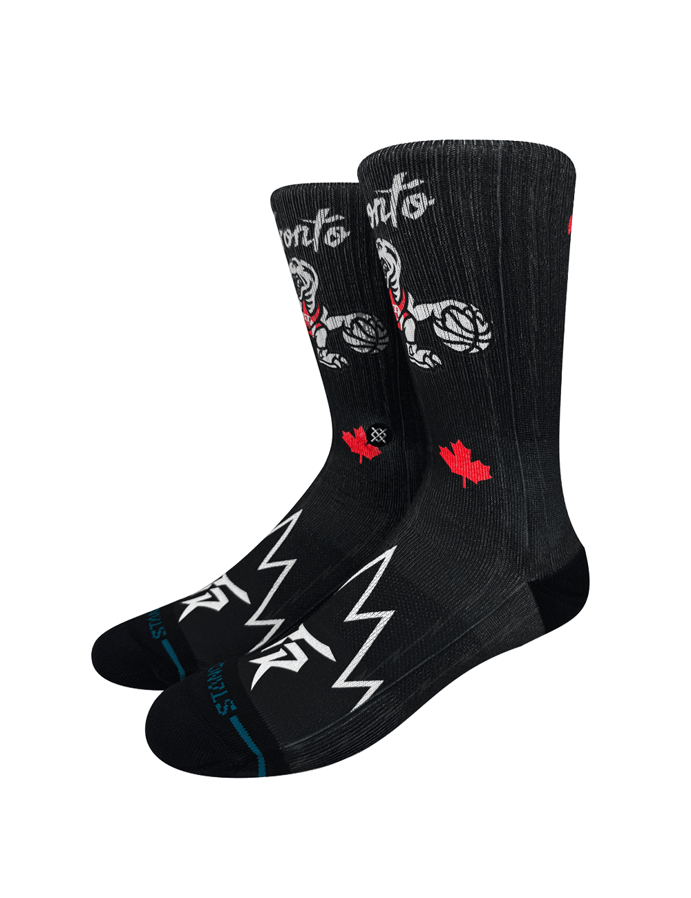 Stance Socks Large (9-12 US) Toronto Raptors Stance NBA 25-26 City Edition Crew Socks