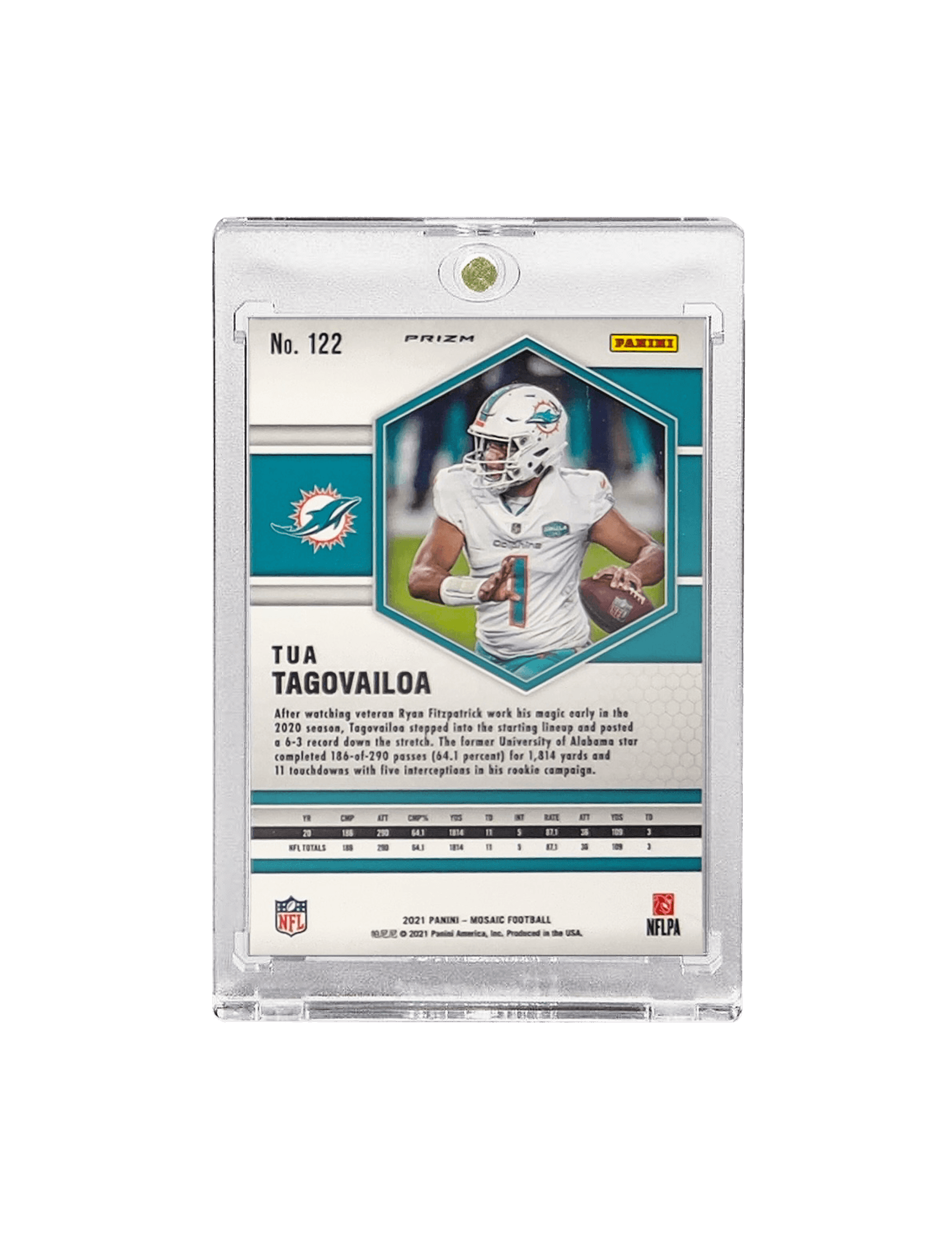 Panini Cards Tua Tagovailoa Miami Dolphins Panini NFL Mosaic 21 Pink 122 Card